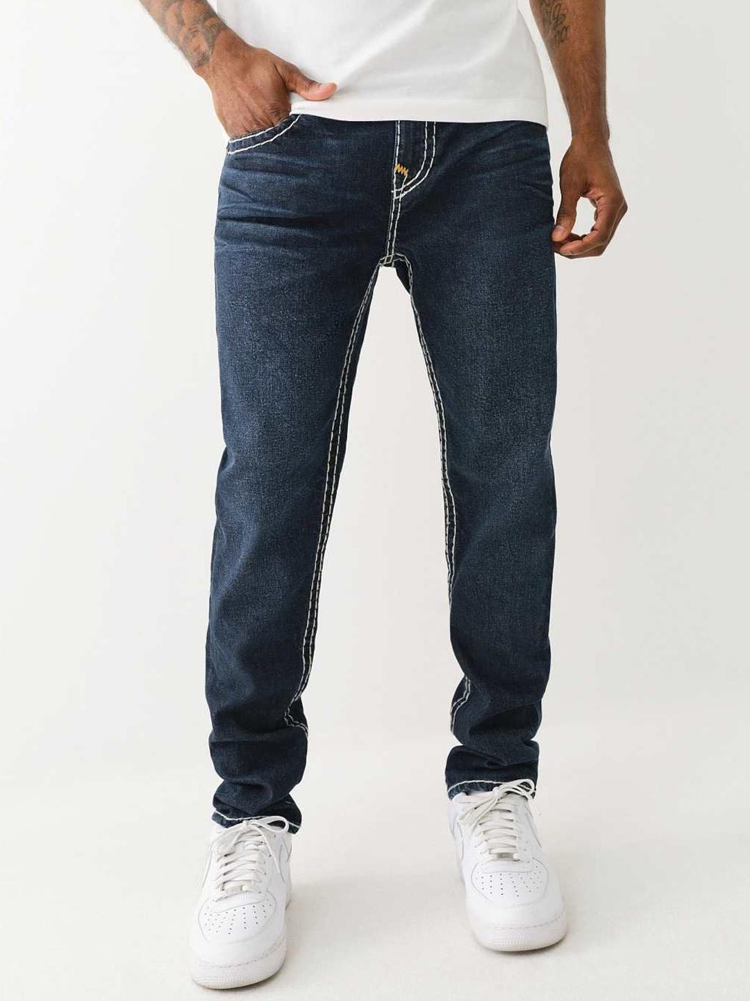 Buy True Religion Super T Rocco Solid Slim Fit Mid-Rise Jeans
