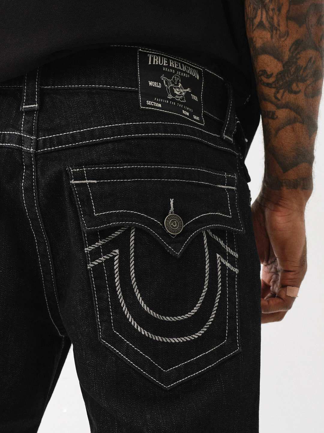 Buy True Religion SN Ricky Solid Straight Fit Mid-Rise Jeans