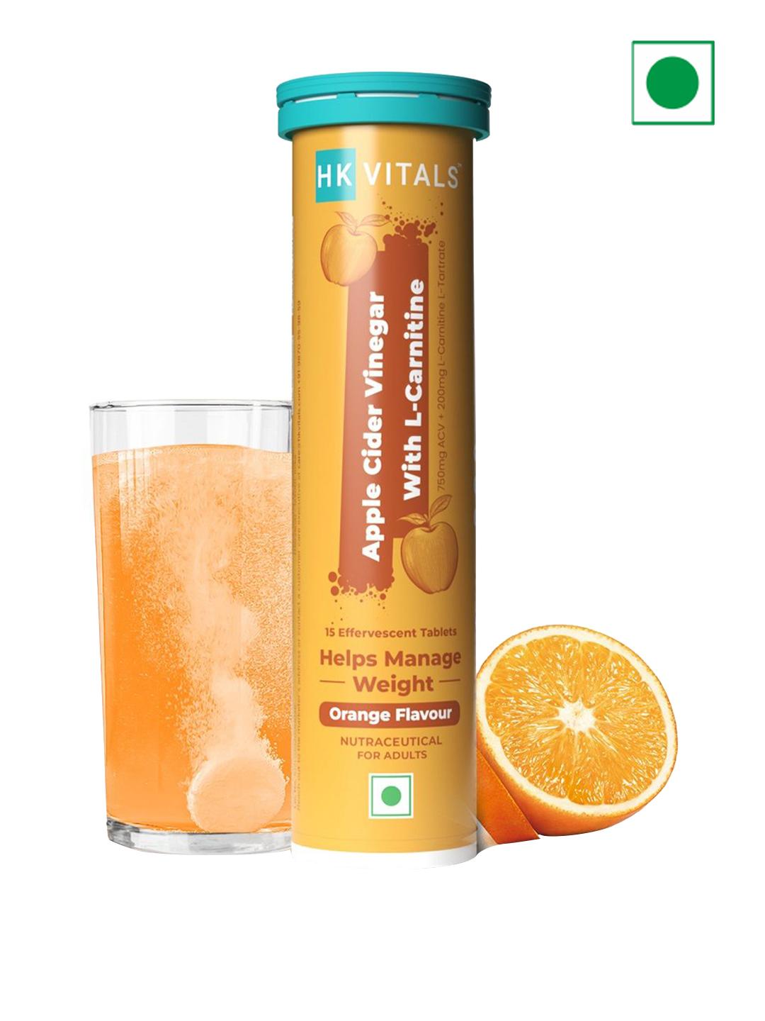 apple cider vinegar and l carnitine Buy HK VITALS Orange Flavoured Apple Cider Vinegar with L Carnitine - 15  Tabs - Weight Loss Supplements for Unisex 30378139