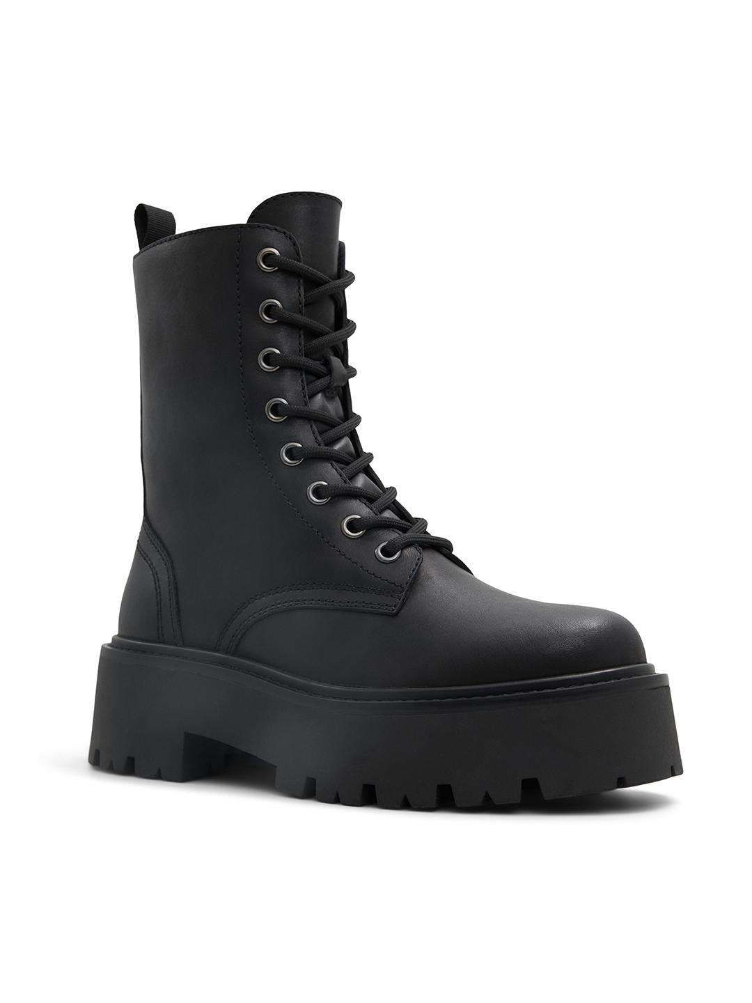 Buy ALDO MOIMAS Women High Top Ankle Block-Heeled Boots - Boots