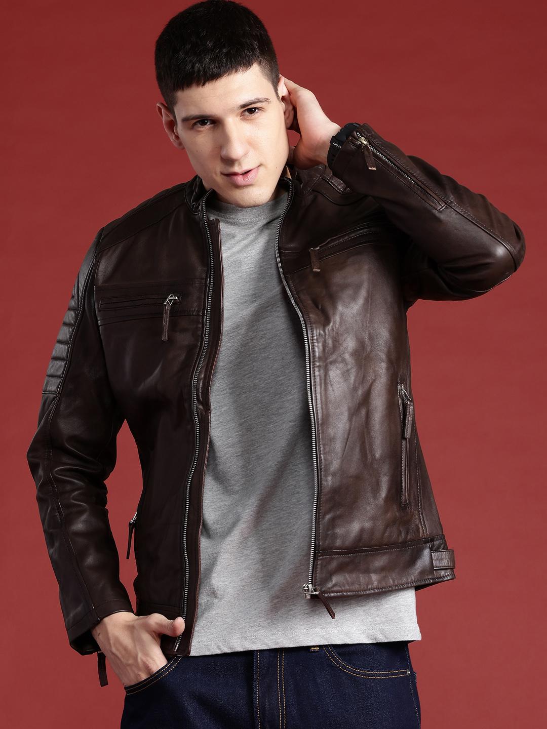 Biker Jacket Mens Jacket With Detachable Sleeves Street Cruiser - Main Image