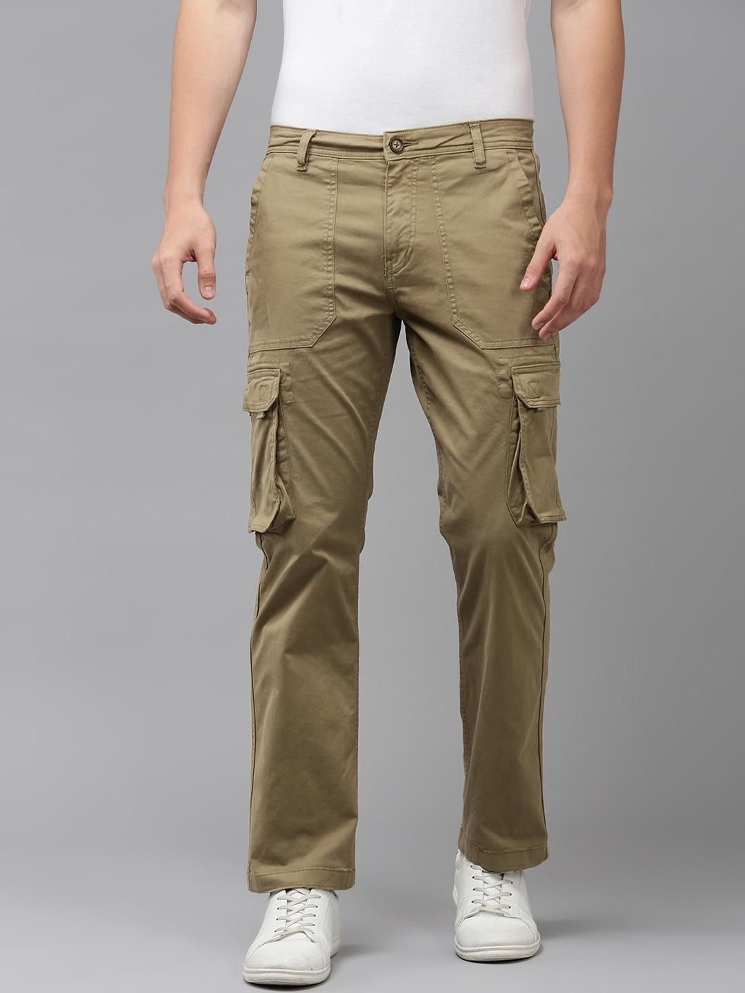 Buy Polo Denim Men Slim Fit Cargo Trousers - Main Image