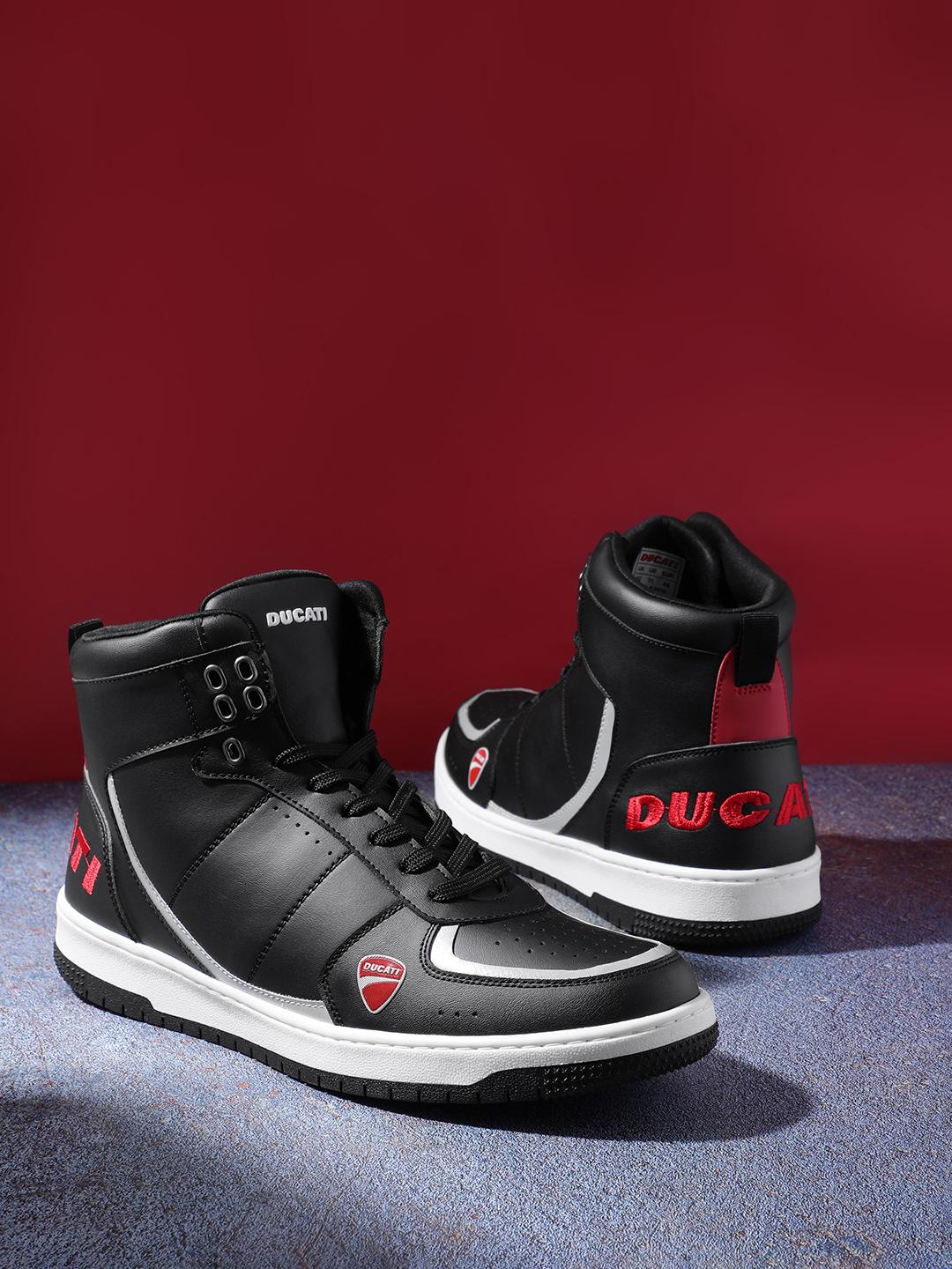 High Top Sneakers Ducati Sneakers For Men Ducati Men Mid-Top