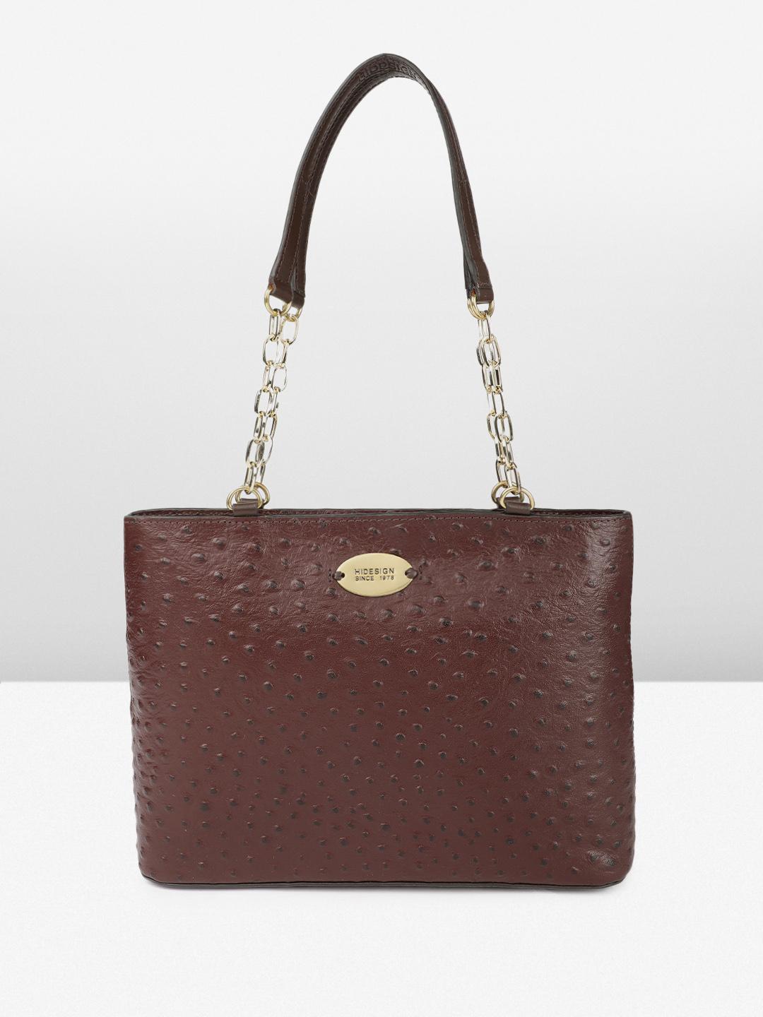 Buy Hidesign Textured Leather MOROCCO Structured Shoulder Bag