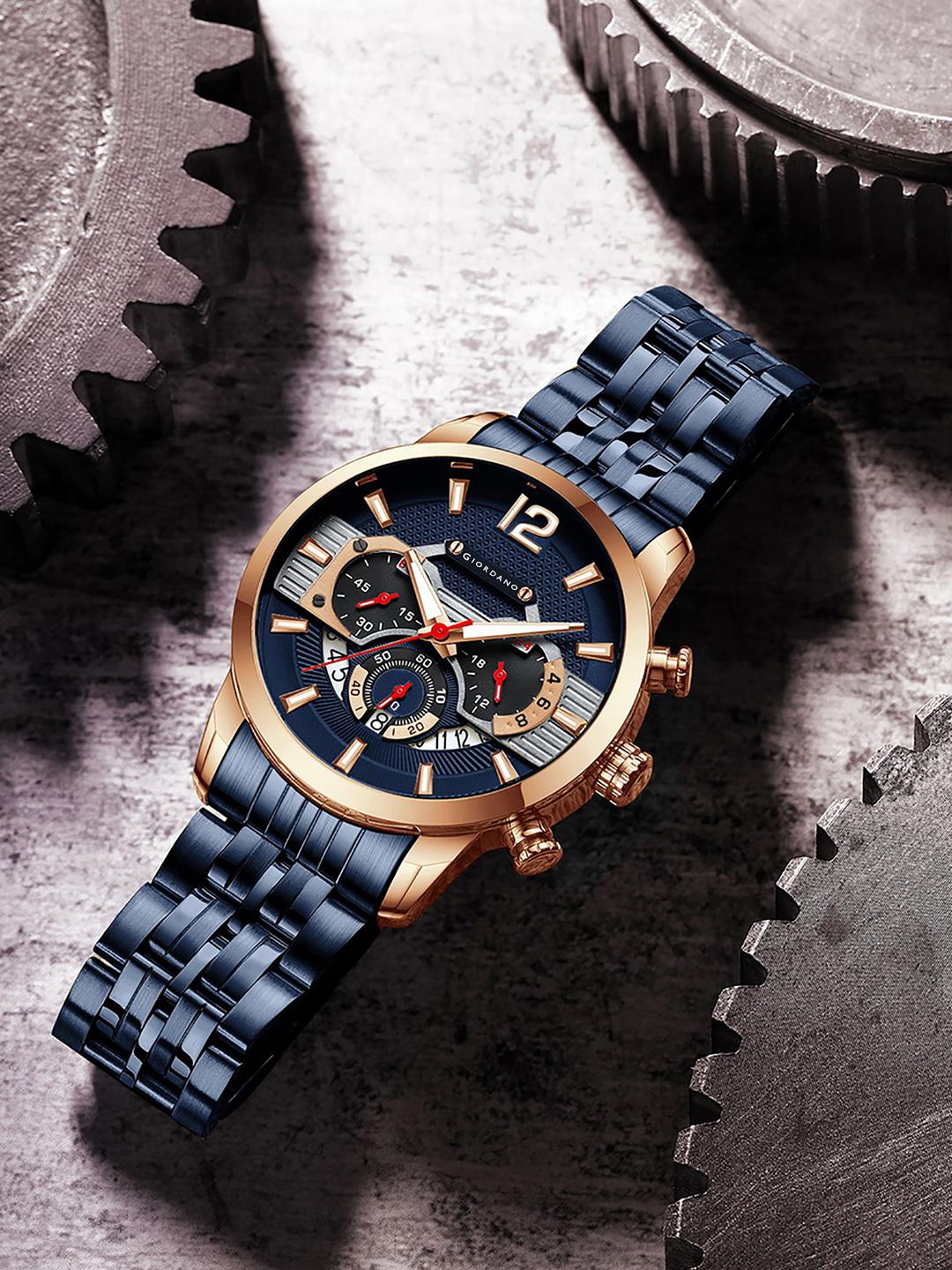 GIORDANO Men Dial & Bracelet Style Straps Analogue Watch GZ-50032-44 - Image 1