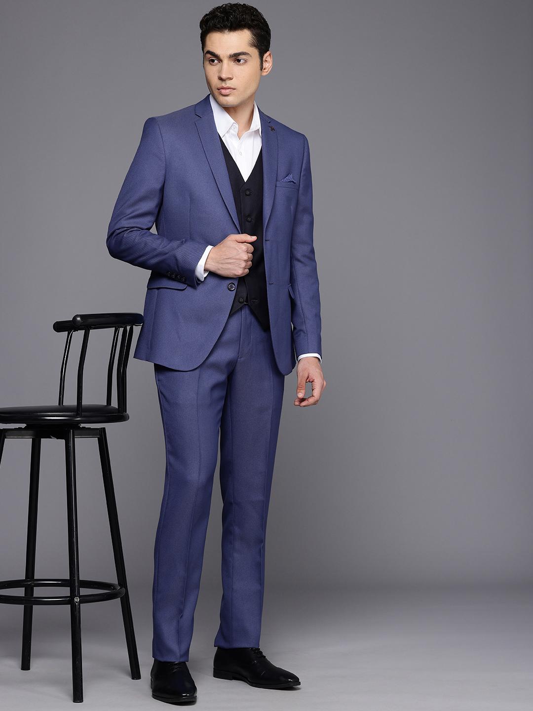 Men's Business Wedding 3 Piece Slim Fit Single Breasted Jacket Trousers Vest Suits, Beige