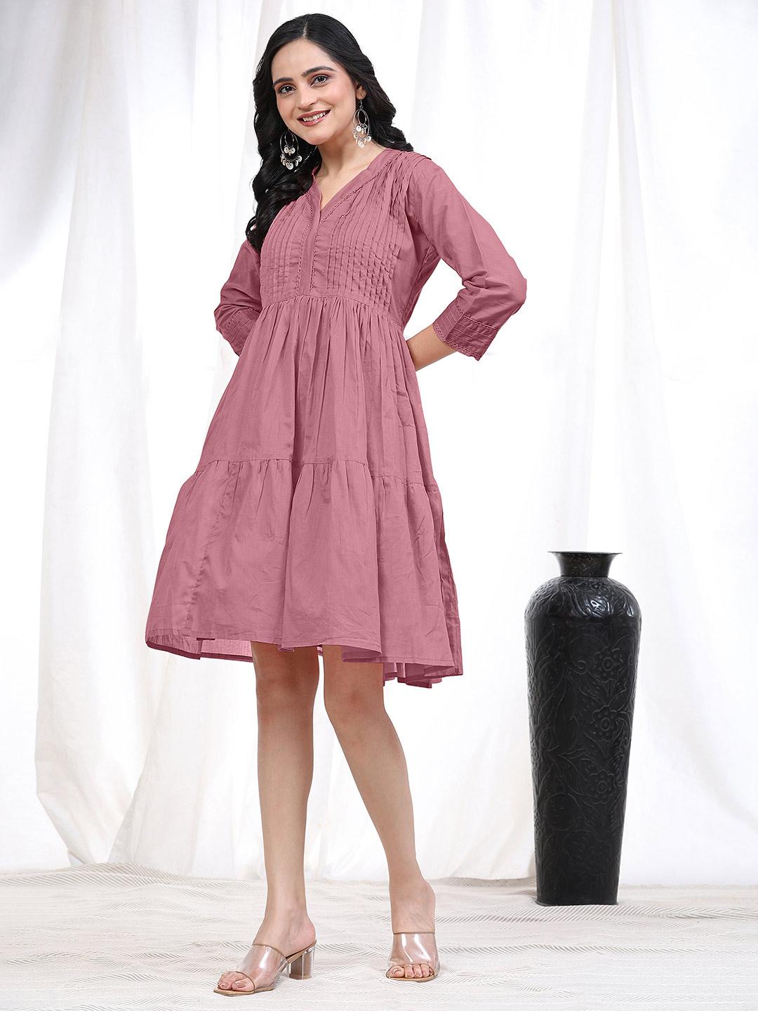 layered flare dress Layered Ruffle Detail Lace Overlay Flare Dress – Amy's Cart main image 0