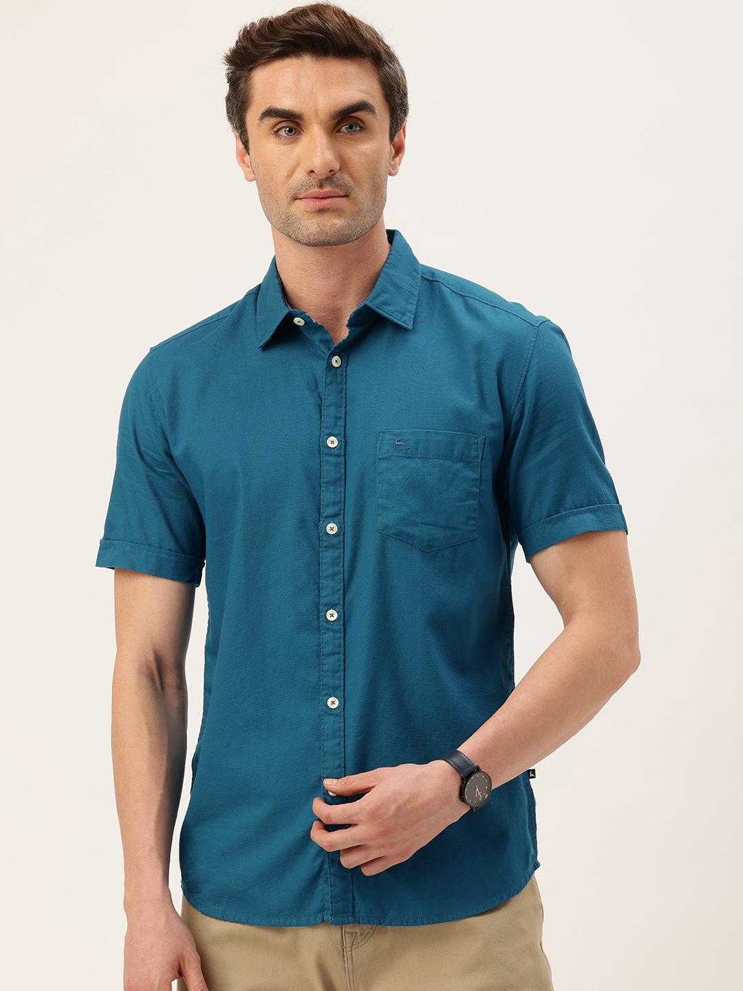 Limeroad Solid Casual Shirts Parx Slim Fit Pure Cotton Casual Shirt