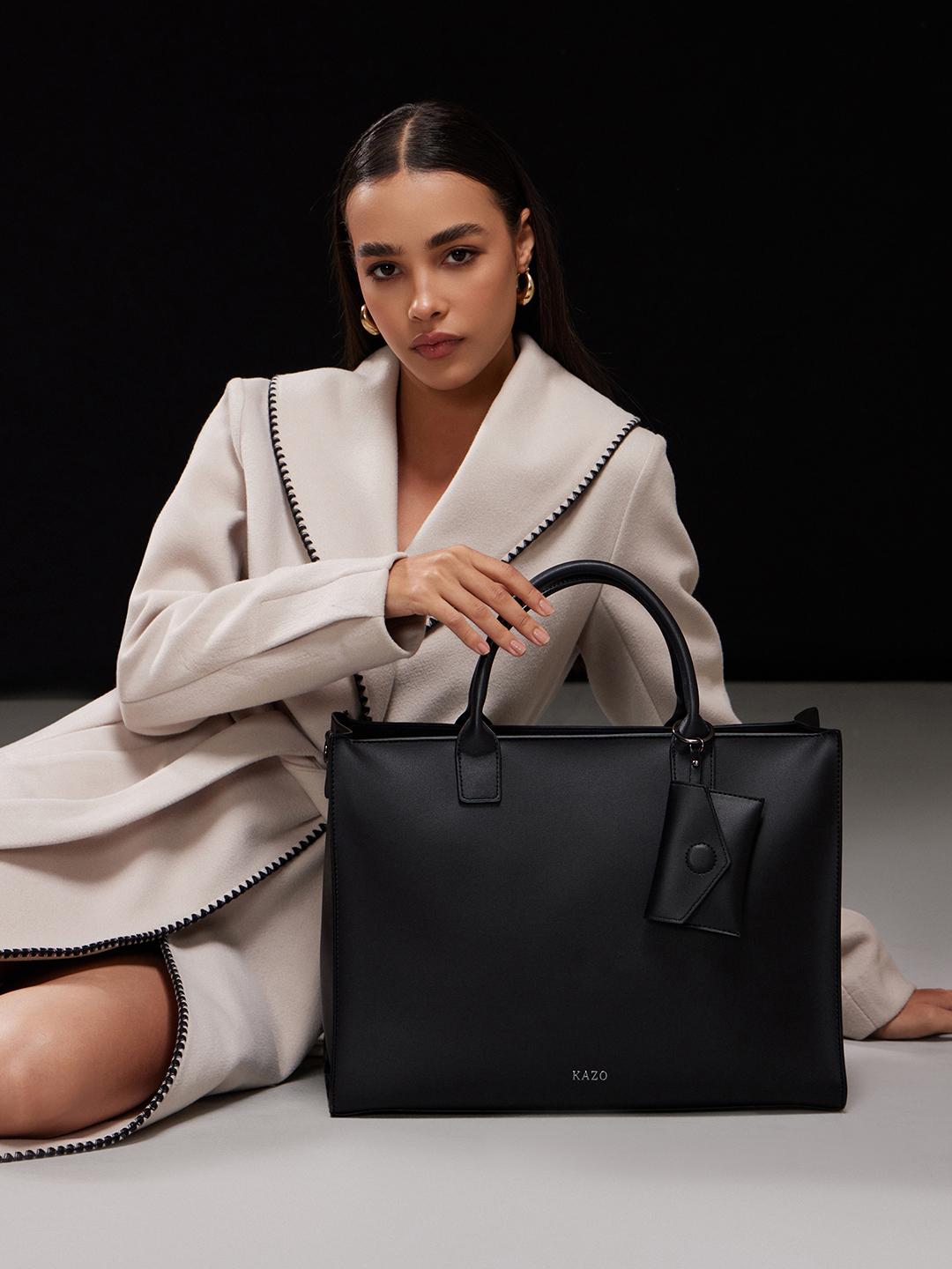 Buy Kazo Structured Tote Bag with Tasselled - Handbags for Women