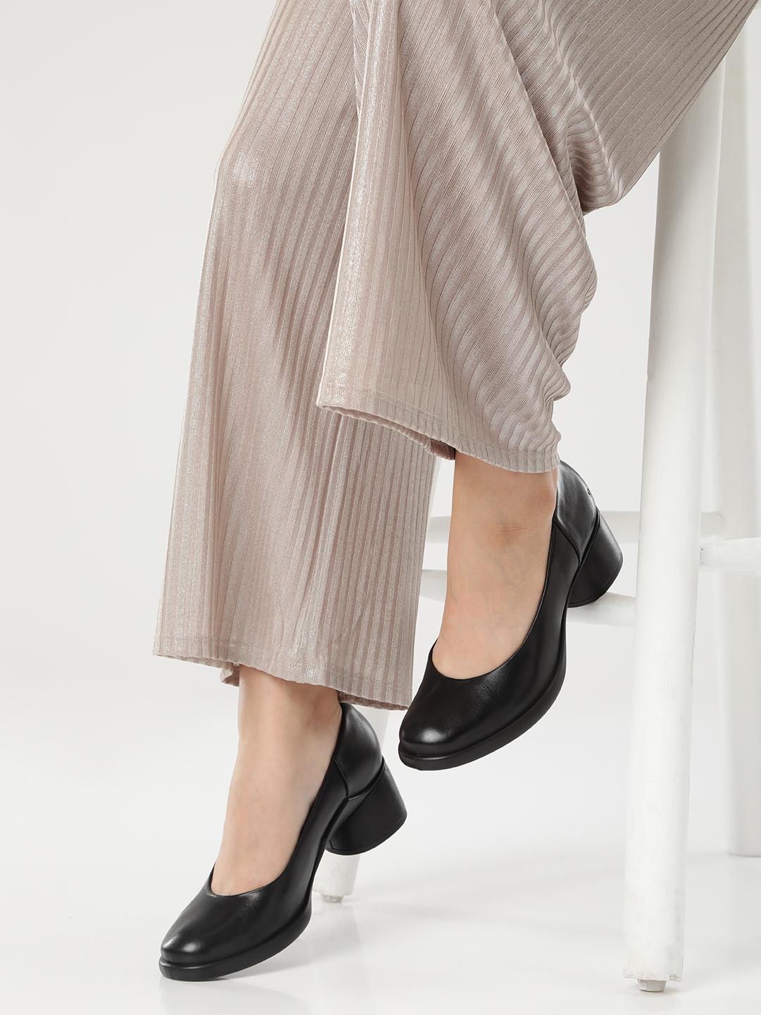 Buy ECCO Women Sculpted Lx 35 Leather Work Block Pumps Heels for