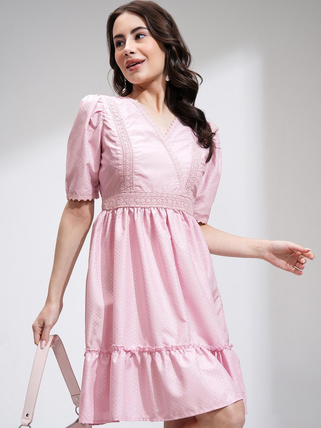 Buy Tokyo Talkies Polka Dot A-Line Mini Dress - Dresses for Women