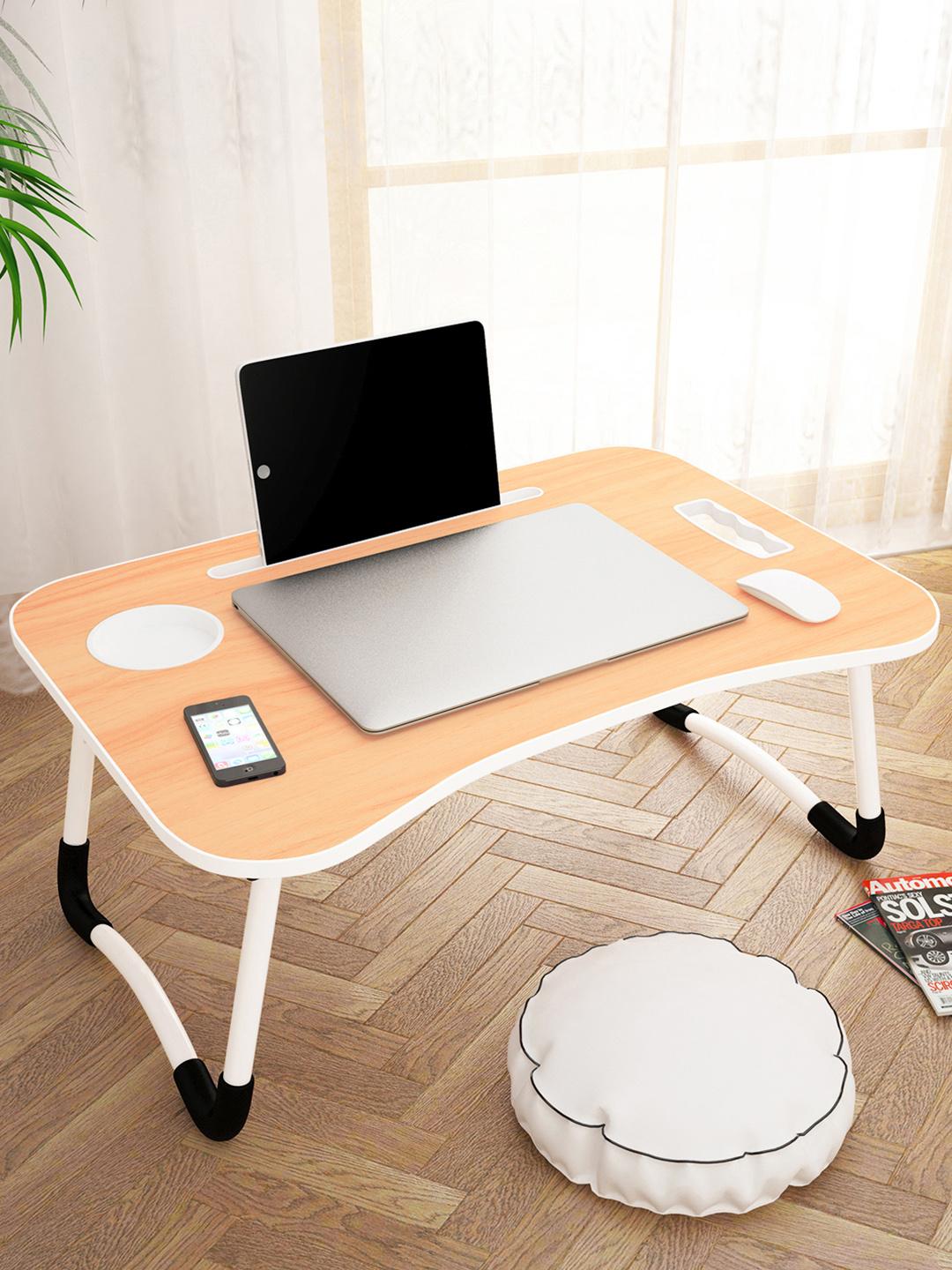 Buy Story@home Brown WHite Foldable Laptop Table Laptop Table