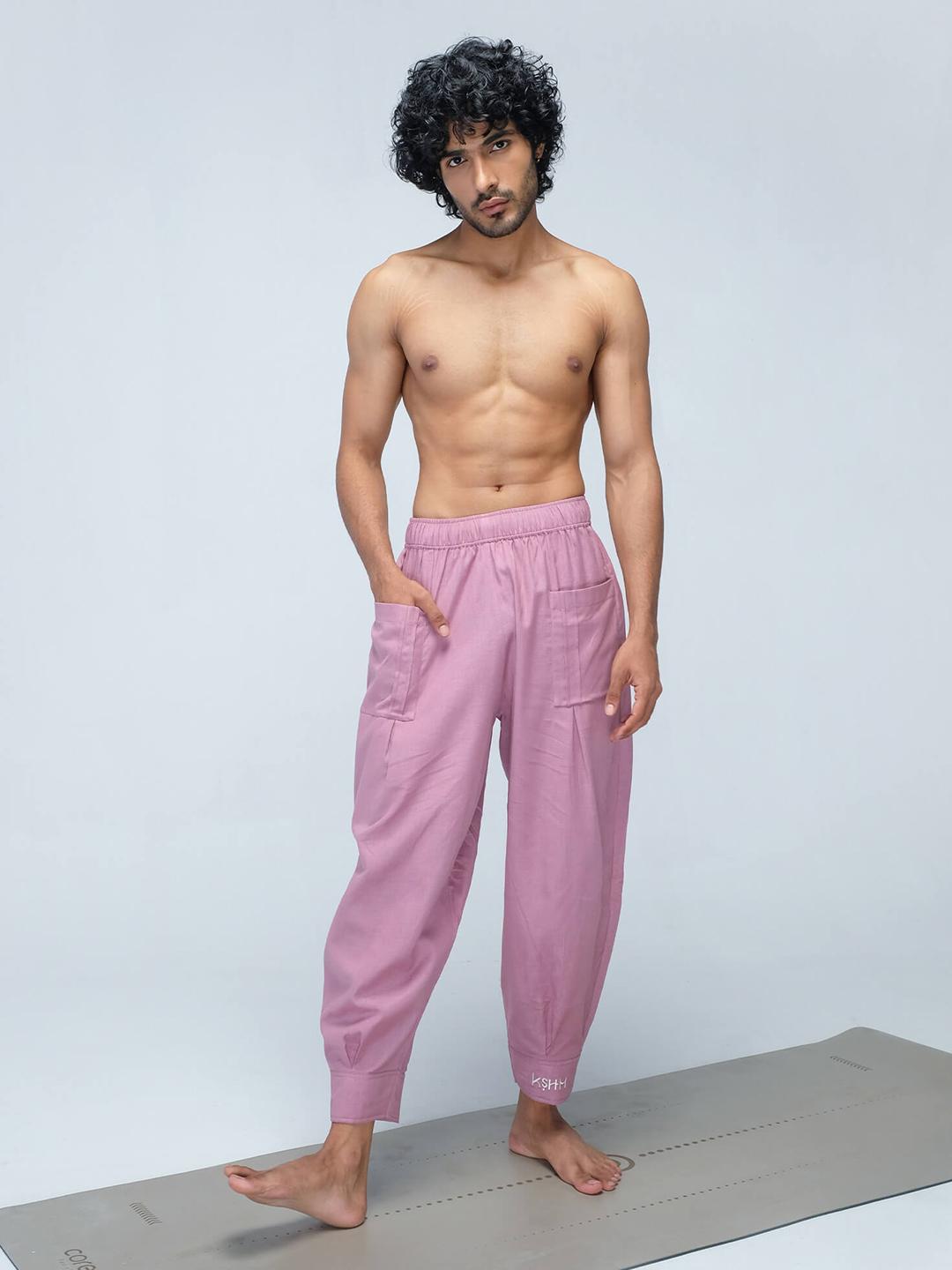 Buy KSHM Unisex Pure Cotton Mid-Rise Harem Pants - Harem Pants for