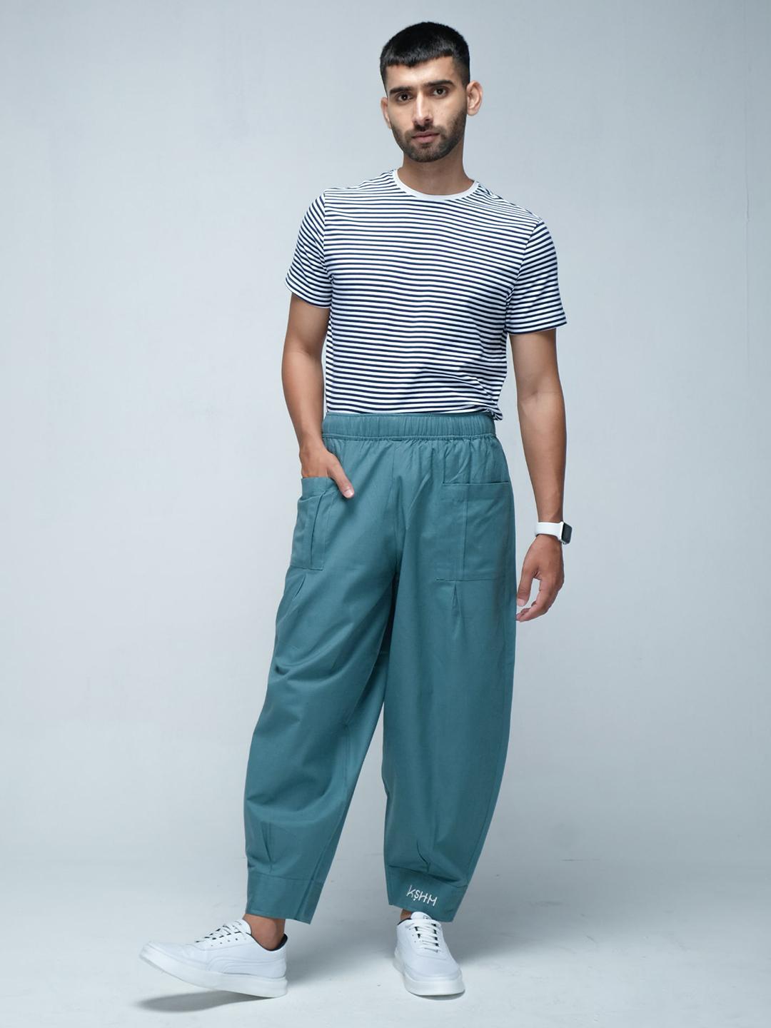 Buy KSHM Unisex Pure Cotton Mid-Rise Harem Pants - Harem Pants for