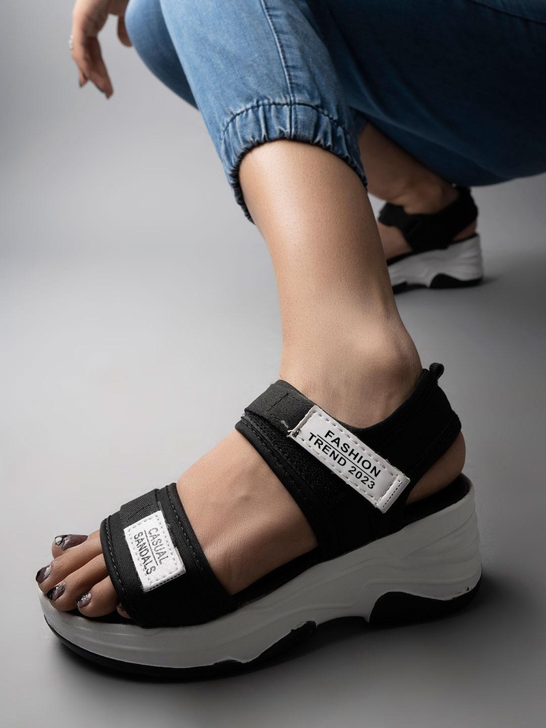 Stylestry Women PU Platform Sandals