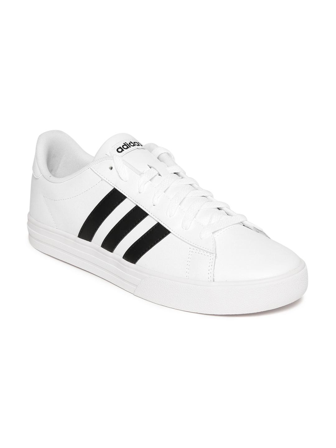 Buy ADIDAS Men White DAILY 2.0 Leather Sneakers - Casual Shoes for Men  3098954 | Myntra