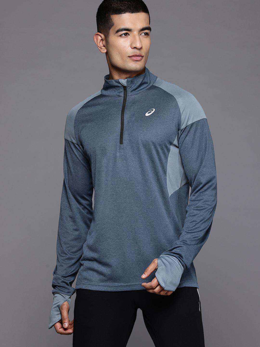 asics Tシャツ Buy ASICS Colourblocked High Neck Zipper T-shirt - Tshirts for Men