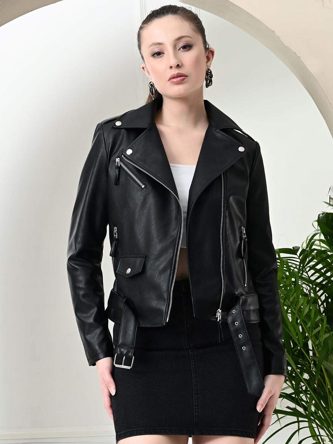 Motorcycle Jacket Woodland Leather Jacket Ladies TBOJ Women