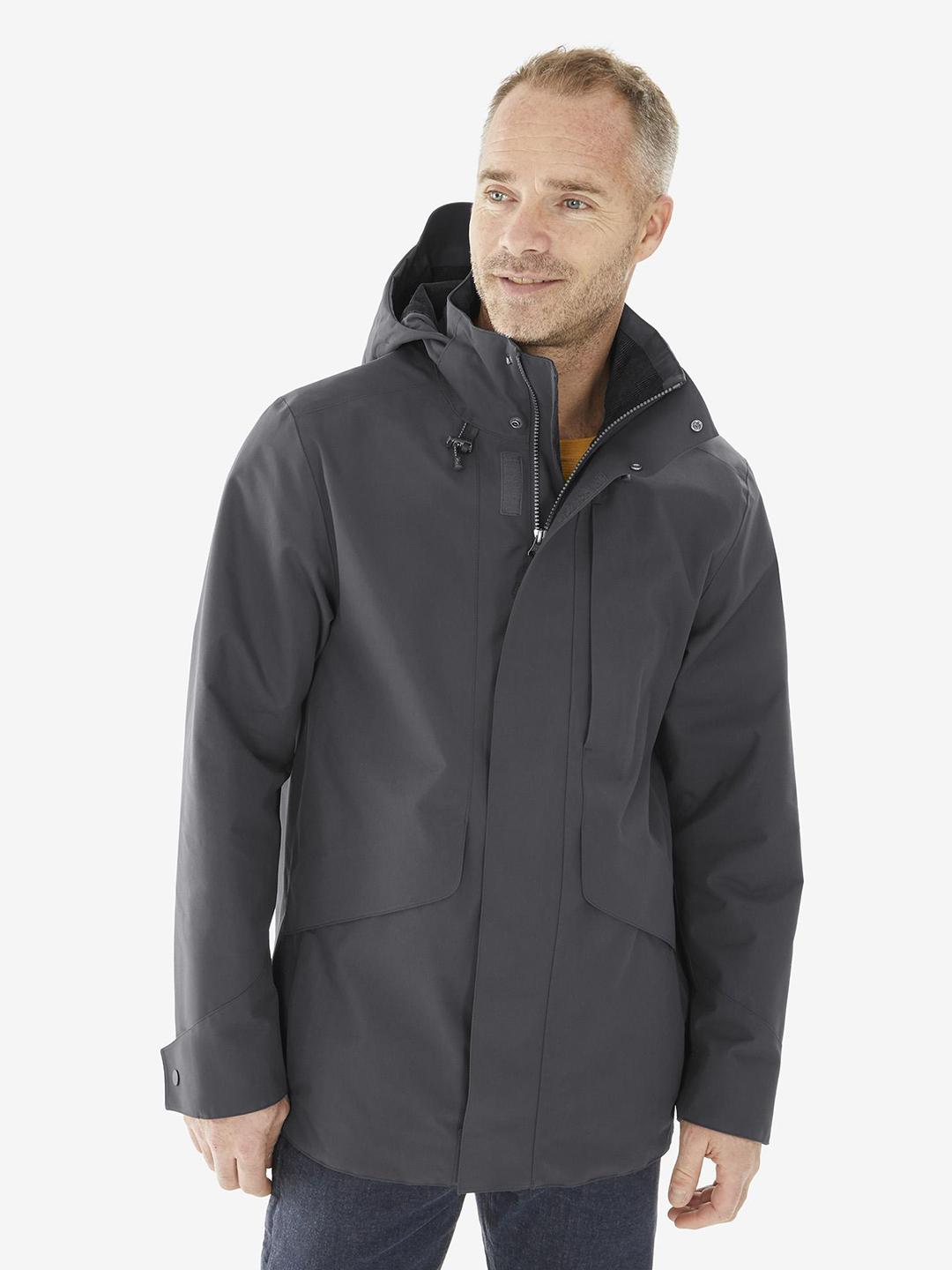 Buy Decathlon Quechua Men Full Zip Waterproof Trekking Rain Jacket