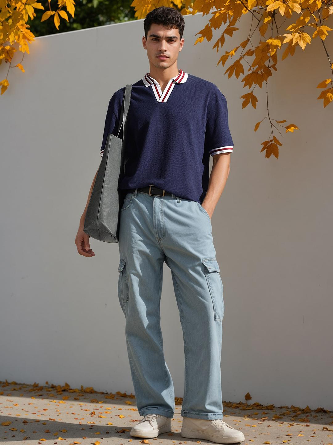 slim fit dress slacks The Jack Button Down Shirt in Rinsed Indigo Plaid main image 1