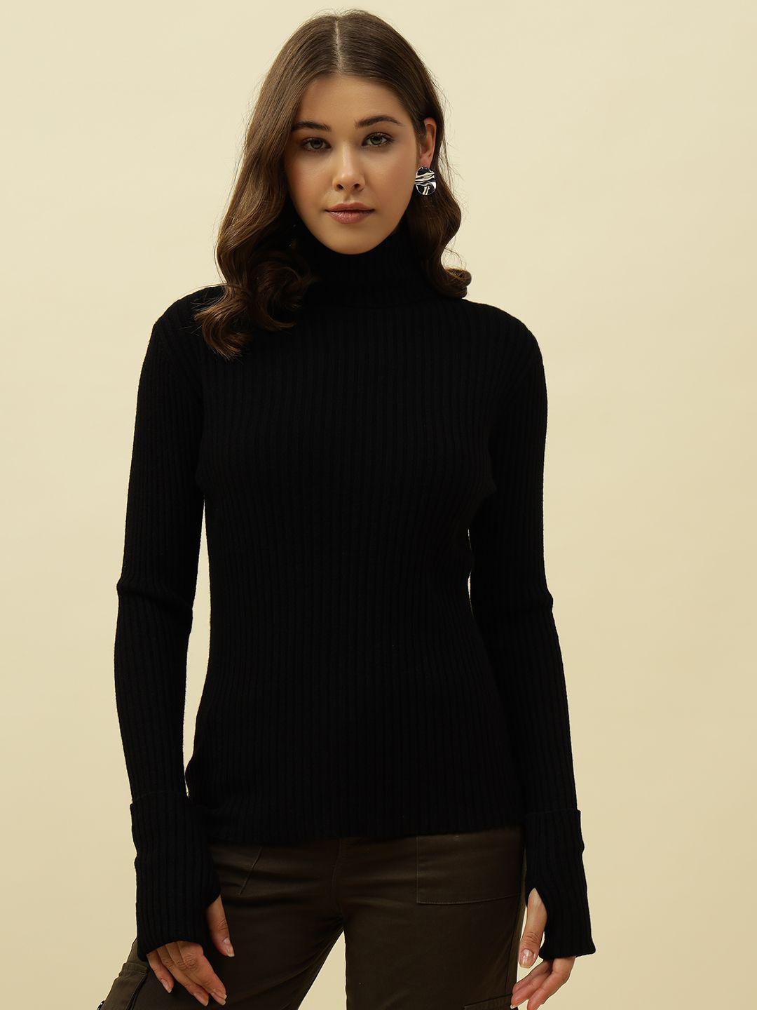 Wool Ladies Black Turtleneck Jumper Buy Beatnik Women Turtleneck