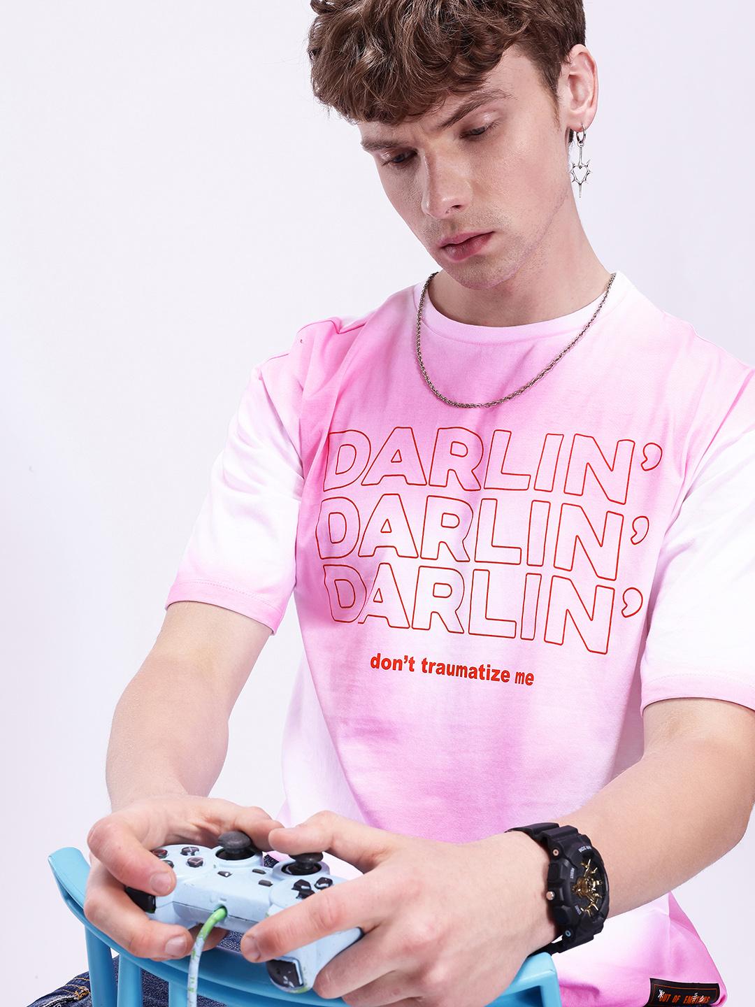 Kook N Keech Typography Printed Dyed Drop-Shoulder Sleeves Pure Cotton  Relaxed T-shirt