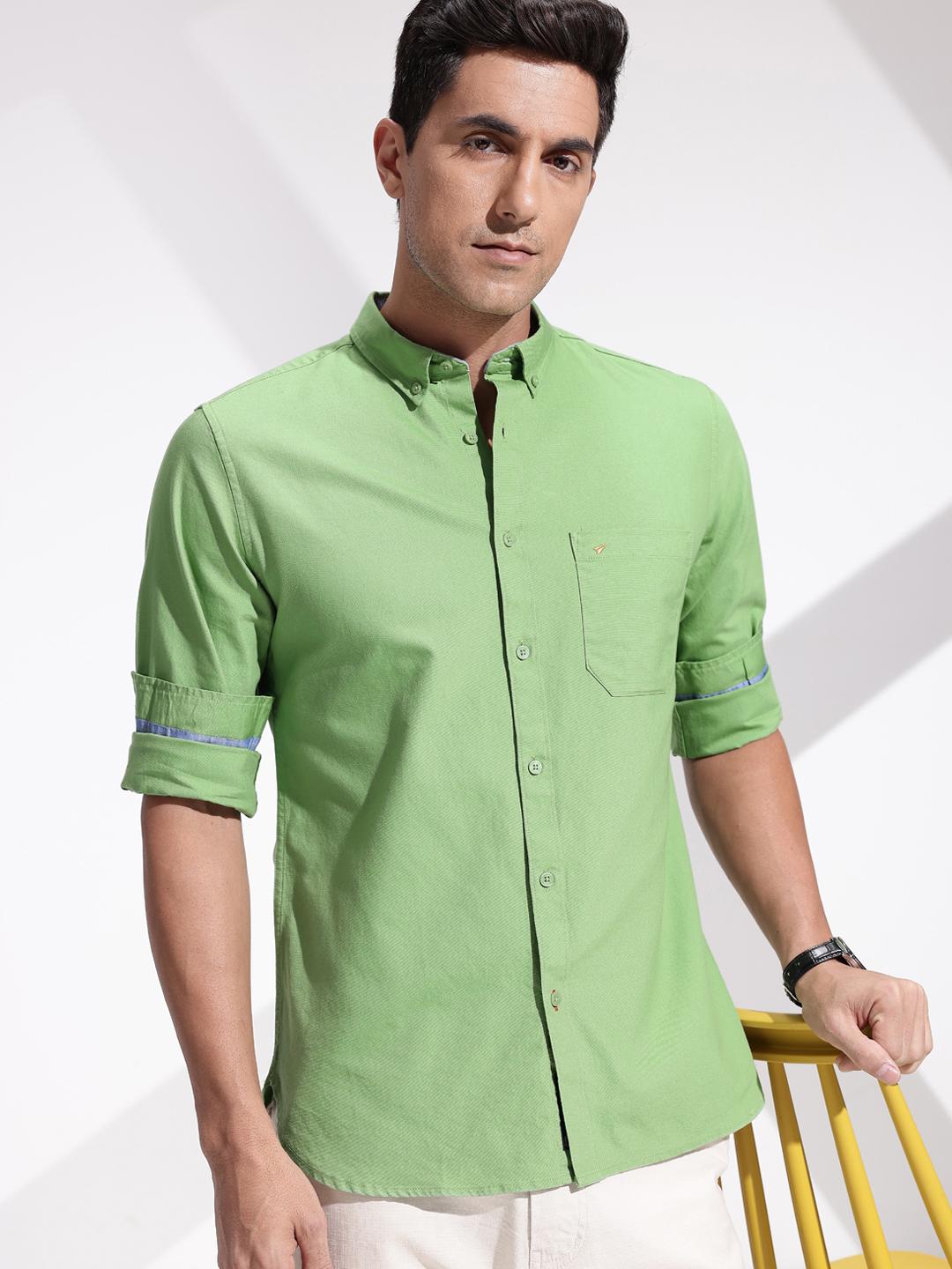 INVICTUS Pure Cotton Slim Fit Casual Shirt - Image 1