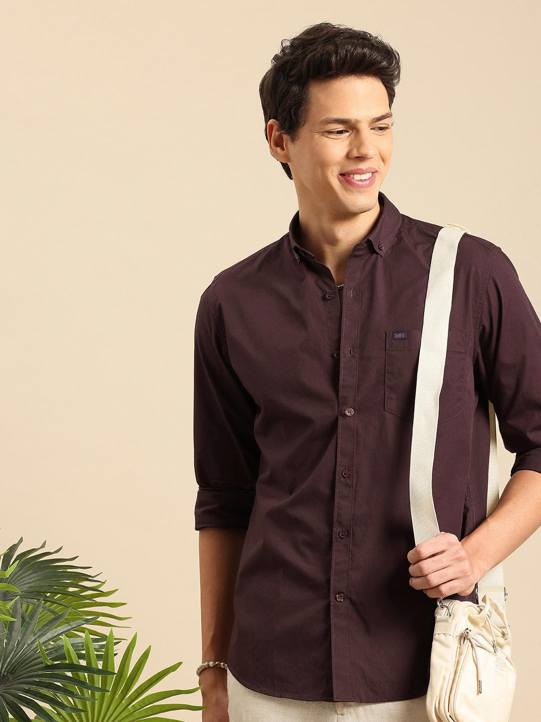 Mast & Harbour Men Standard Cotton Casual Shirt