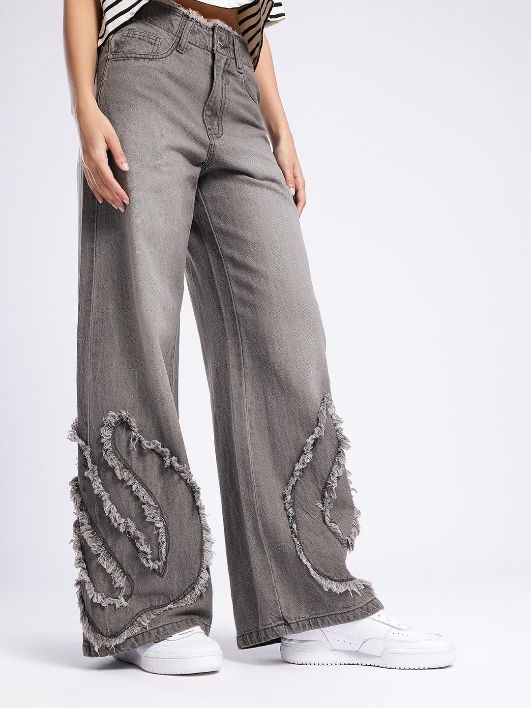 glitchez Women Pure Cotton Baggy Jeans