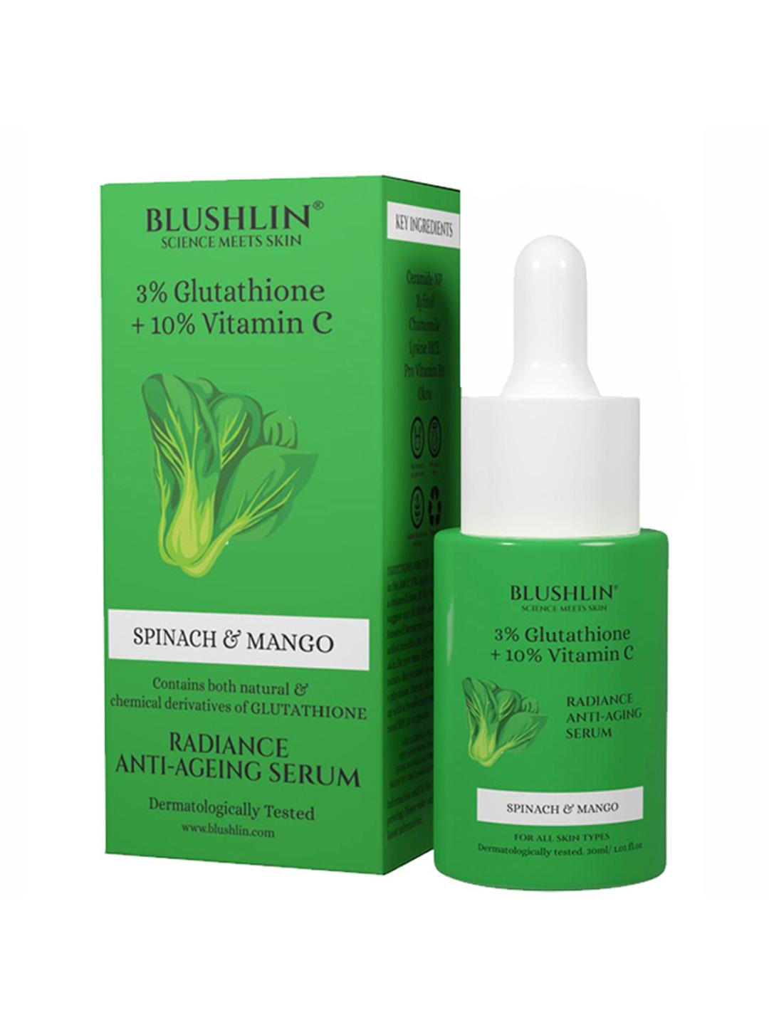 Buy BLUSHLIN 3% Glutathione with 10% Vitamin C Acid Face Serum - 30 ml -  Serum and Gel for Unisex 31669507 | Myntra