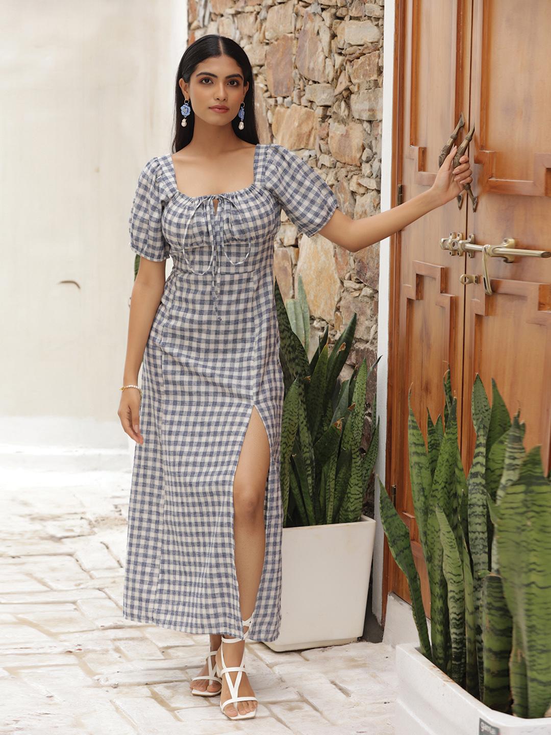 white embroidered linen dress Cream White Embroidered Wrap Dress – Handmade Linen Cotton Summer Midi 5835 Cream White / Custom order main image 0