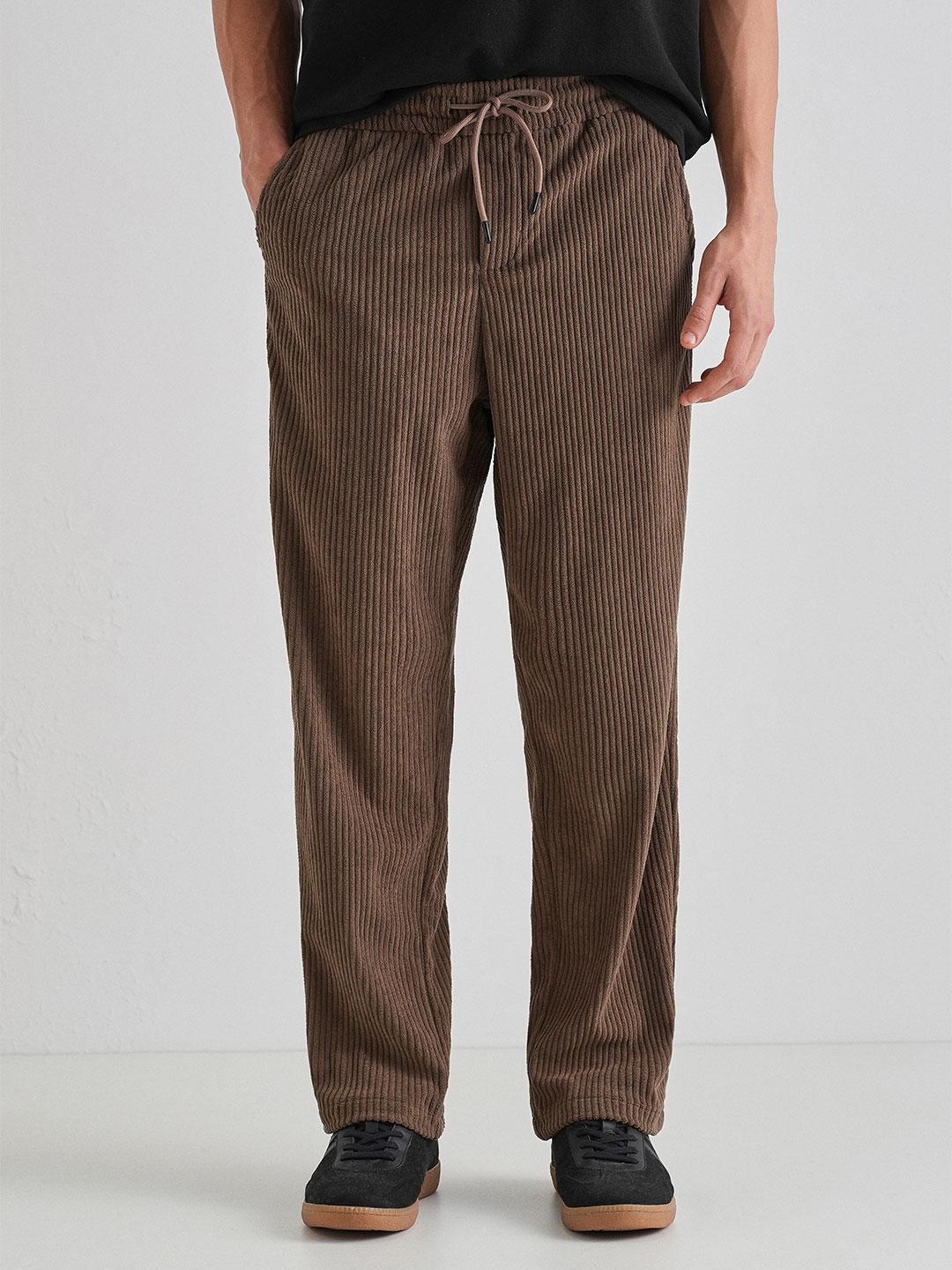 Buy Banana Club Men Relaxed Corduroy Trousers - Trousers for Men