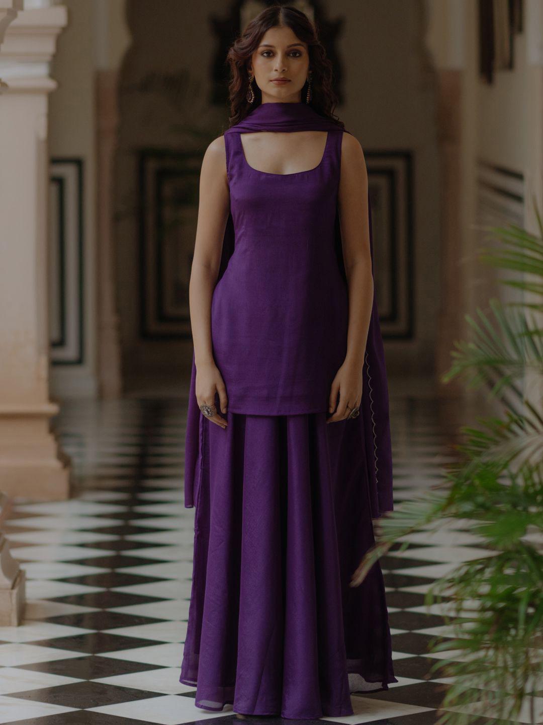 Buy anayna Women Regular Kurta with Skirt With Dupatta Kurta