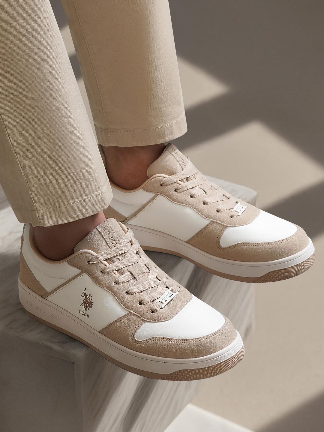 U.S. Polo Assn Men JOAN Beige All Day Sneakers