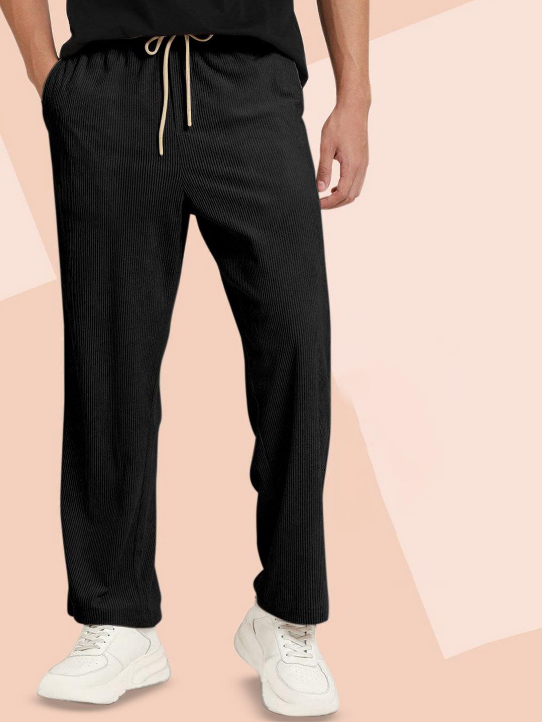INDICLUB Men Striped Trousers - Image 1