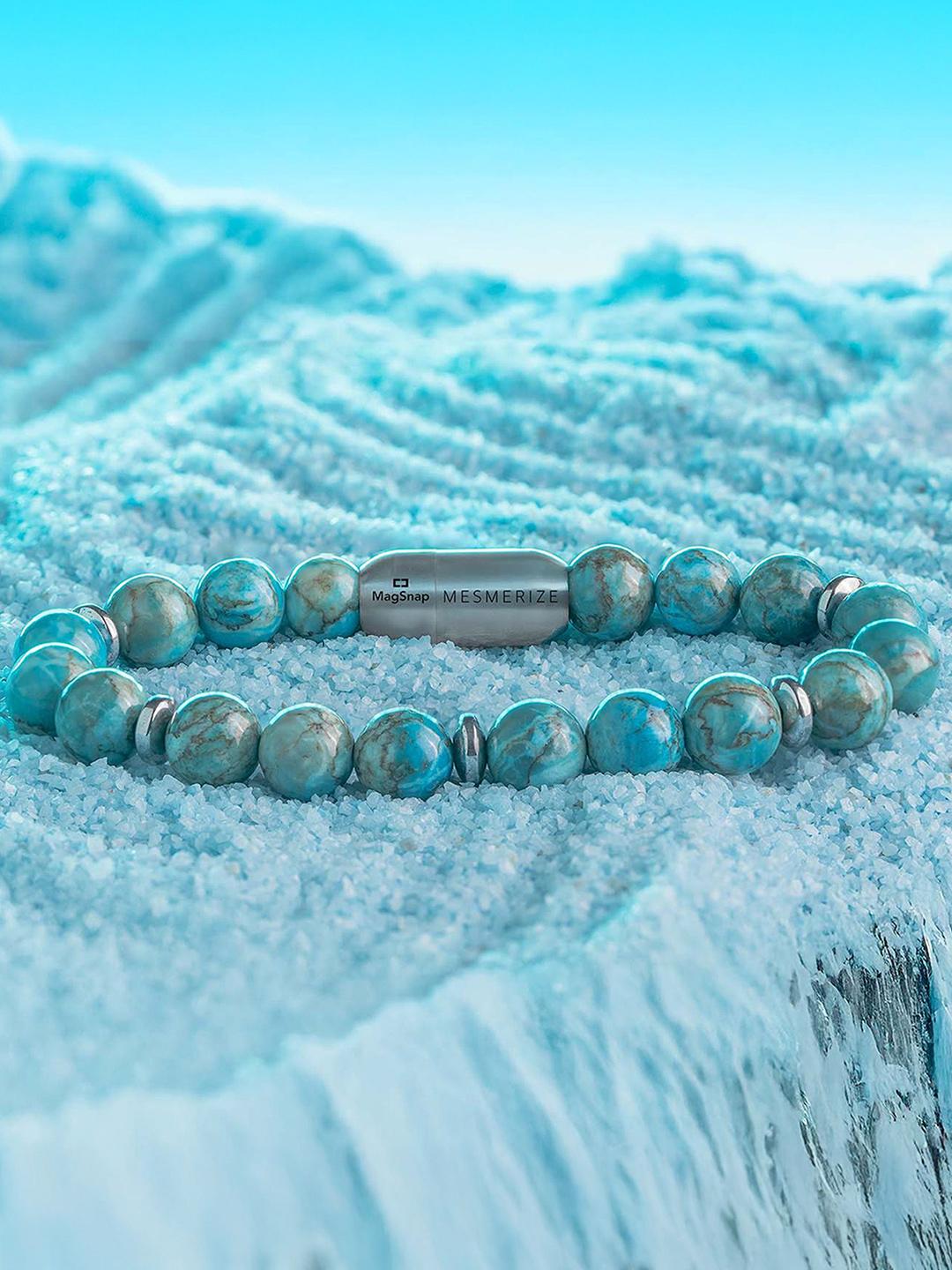 Buy Mesmerize African Turquoise Stone Bracelet with Magsnap