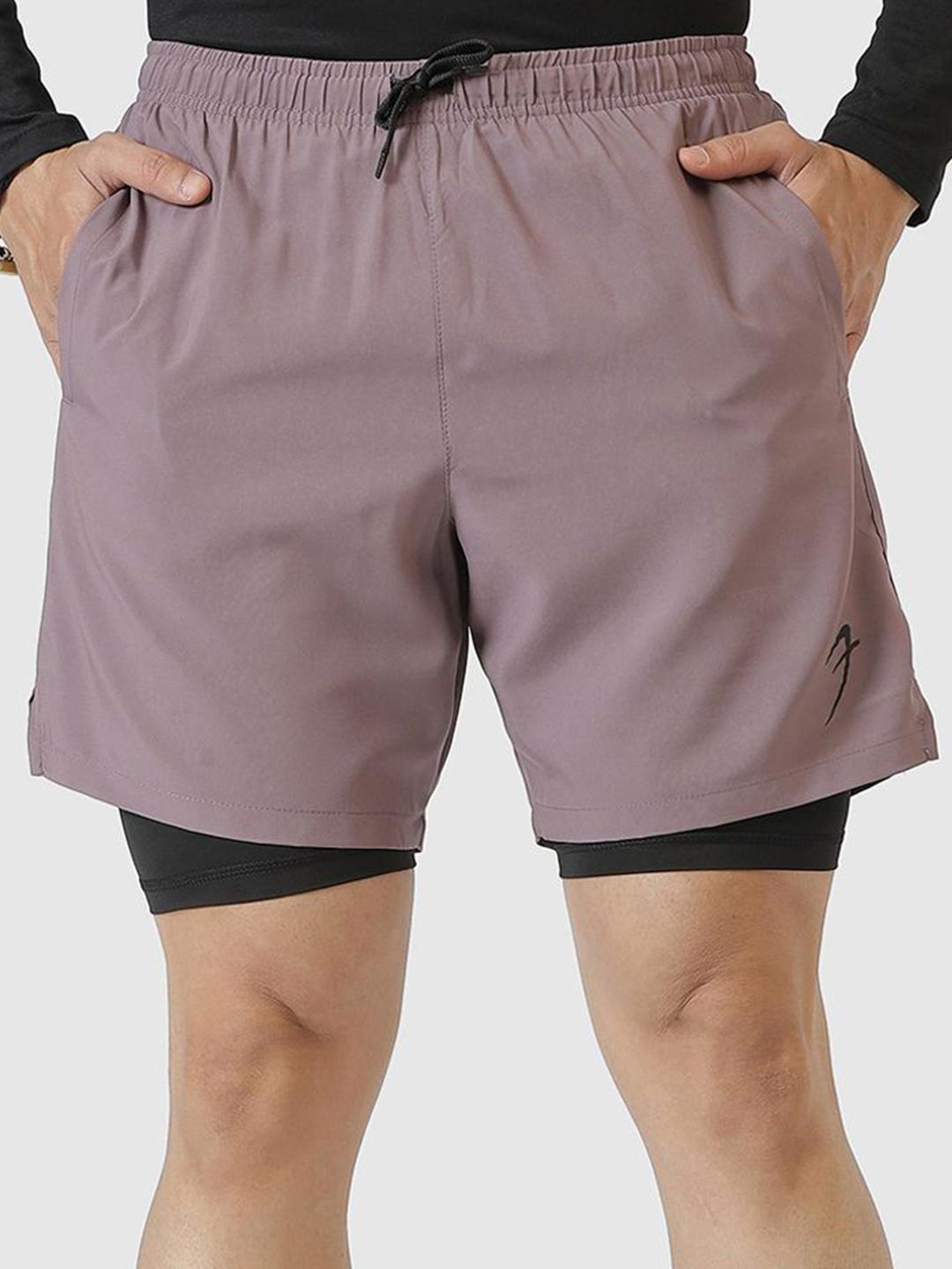 FUAARK Double Layer 2 in 1 Sports Shorts with Inner Tights for Men - Image 1