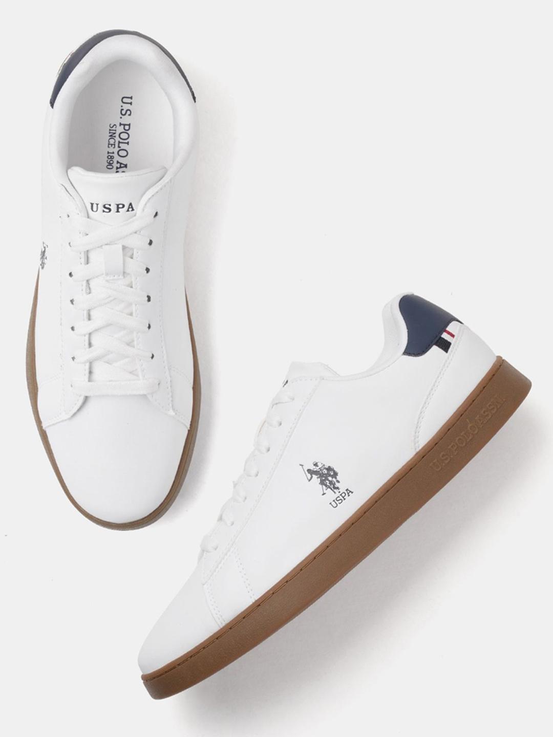 U.S. Polo Assn. Men Brand Logo Printed Lace-Ups Sneakers