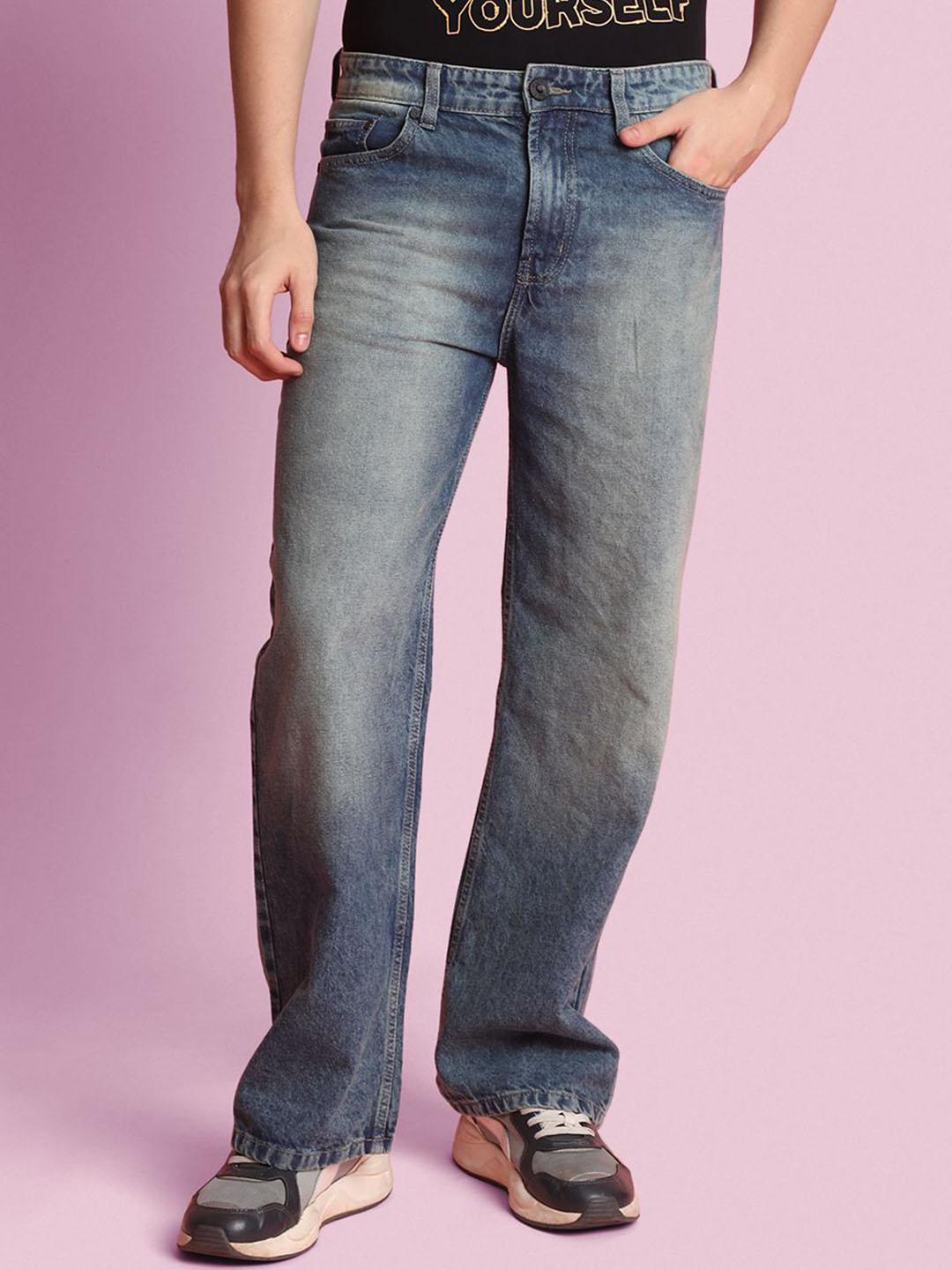 Bene Kleed Men Wide Leg Mid-Rise Jeans - Image 1