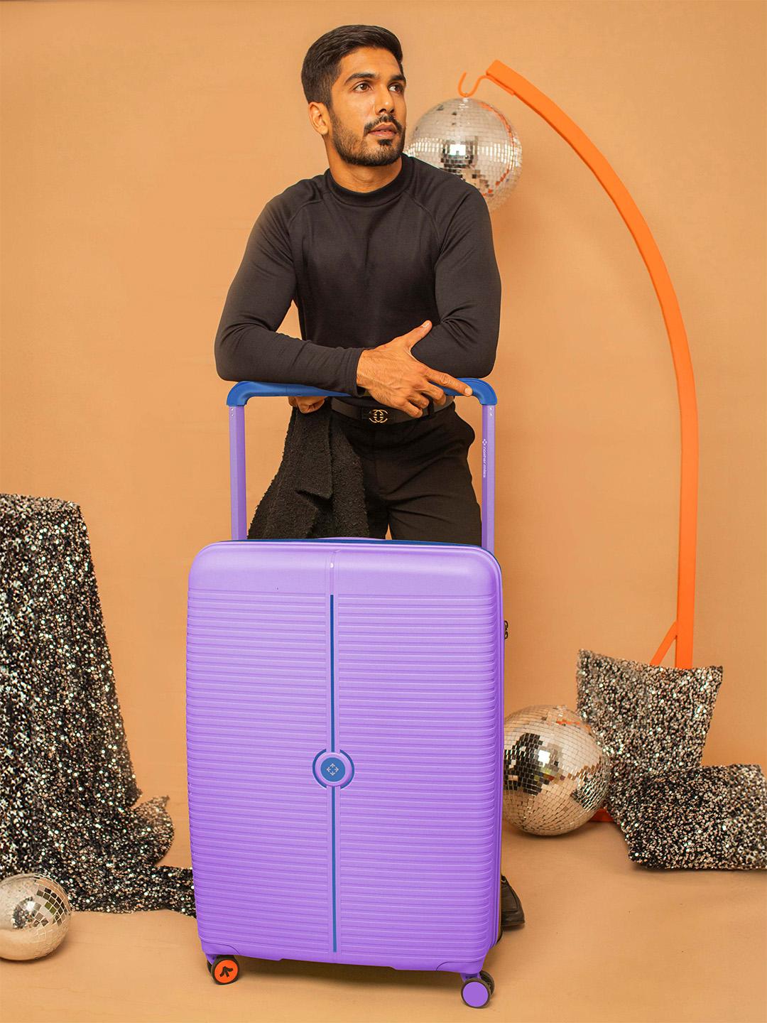 Buy Nasher Miles Dubai Polypropylene Large Lavender Navy Blue