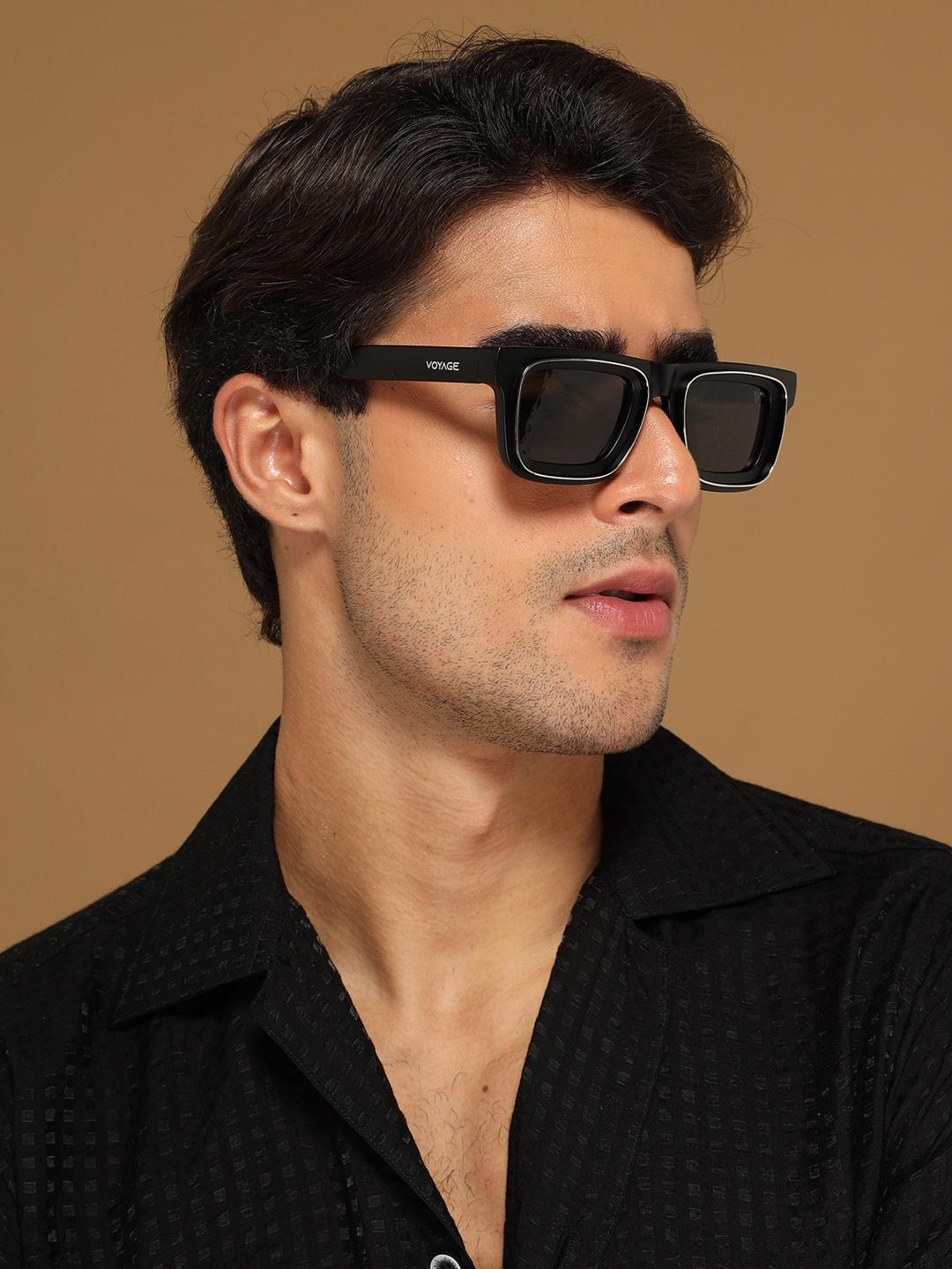 Buy Voyage Unisex Square Sunglasses with UV Protected Lens