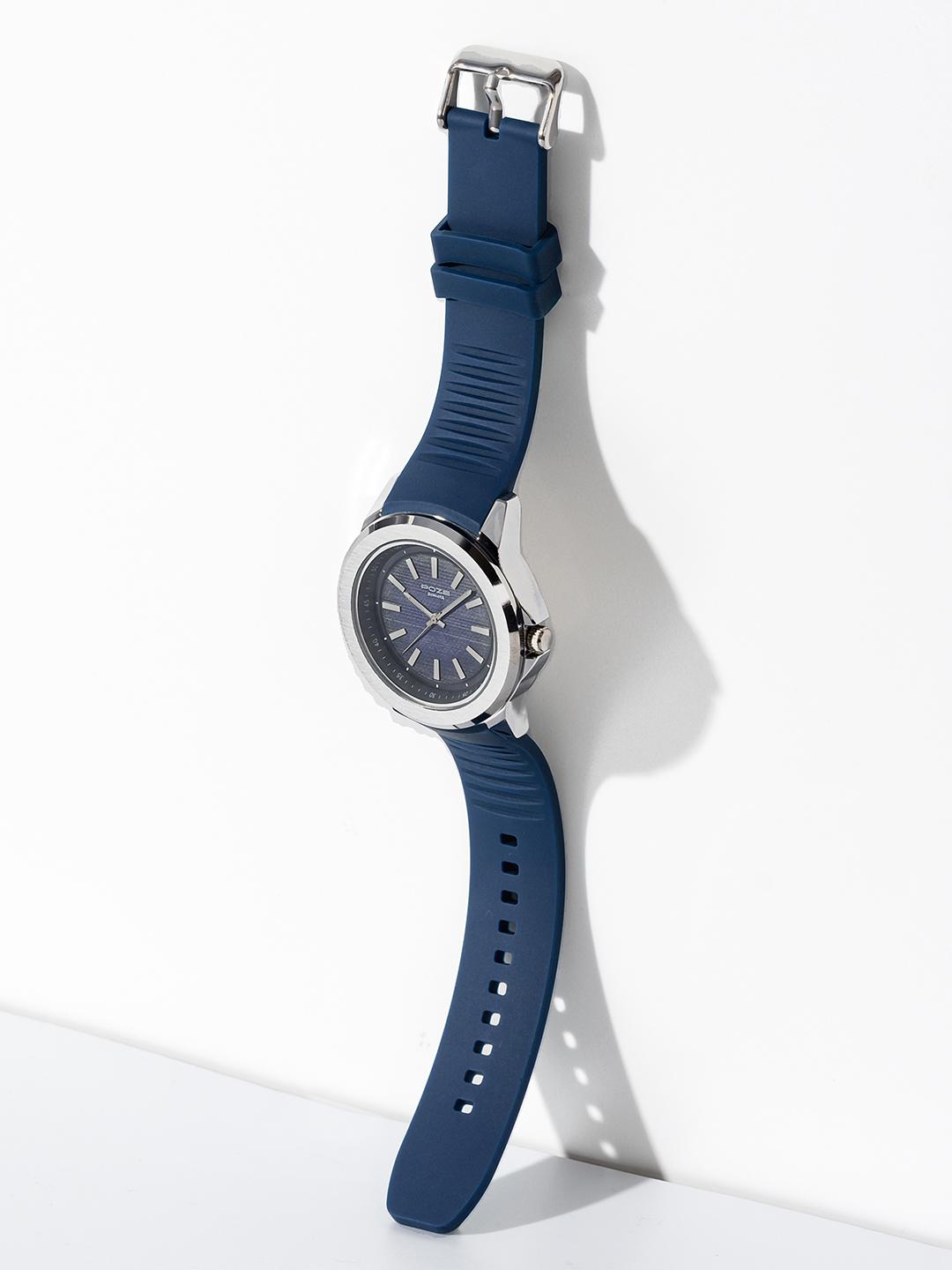 Sonata Men Poze Embellished Dial & Wrap Around Straps Analogue Quartz Watch SP70050SP01 - Image 1