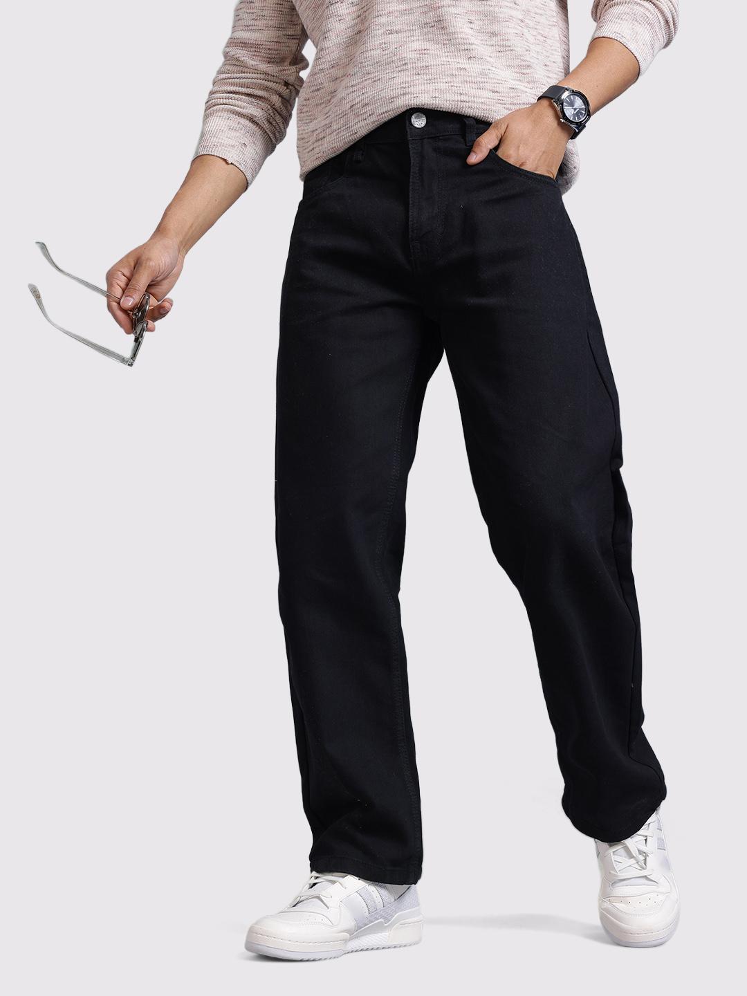 Roadster Men Pure Cotton Straight Fit Jeans - Image 1