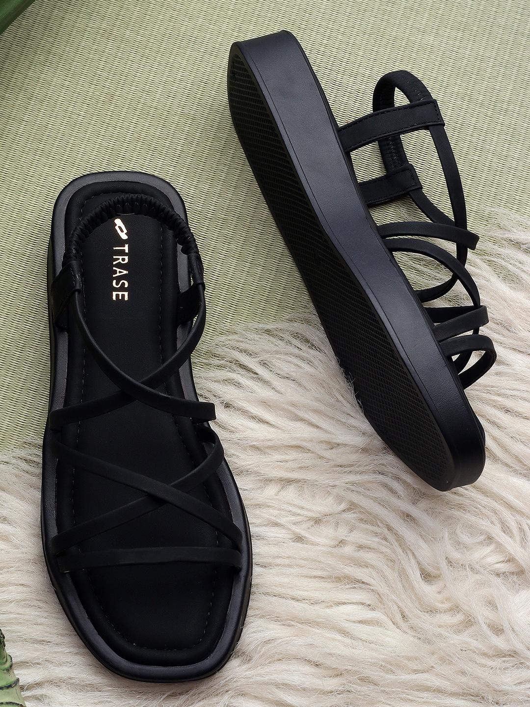 Buy TRASE Strappy Open Toe Flats with Bows Flats for Women