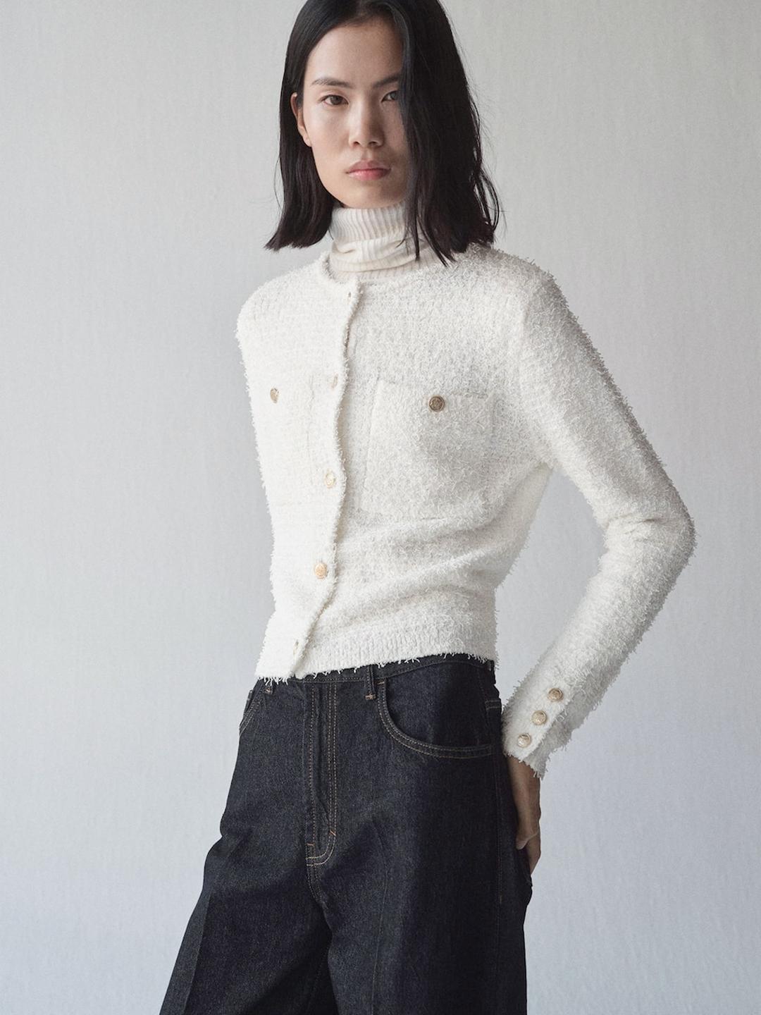 JUHA FANCY TWEED NO-COLLAR JACKET 25AW 4 Juliet Summer Tweed