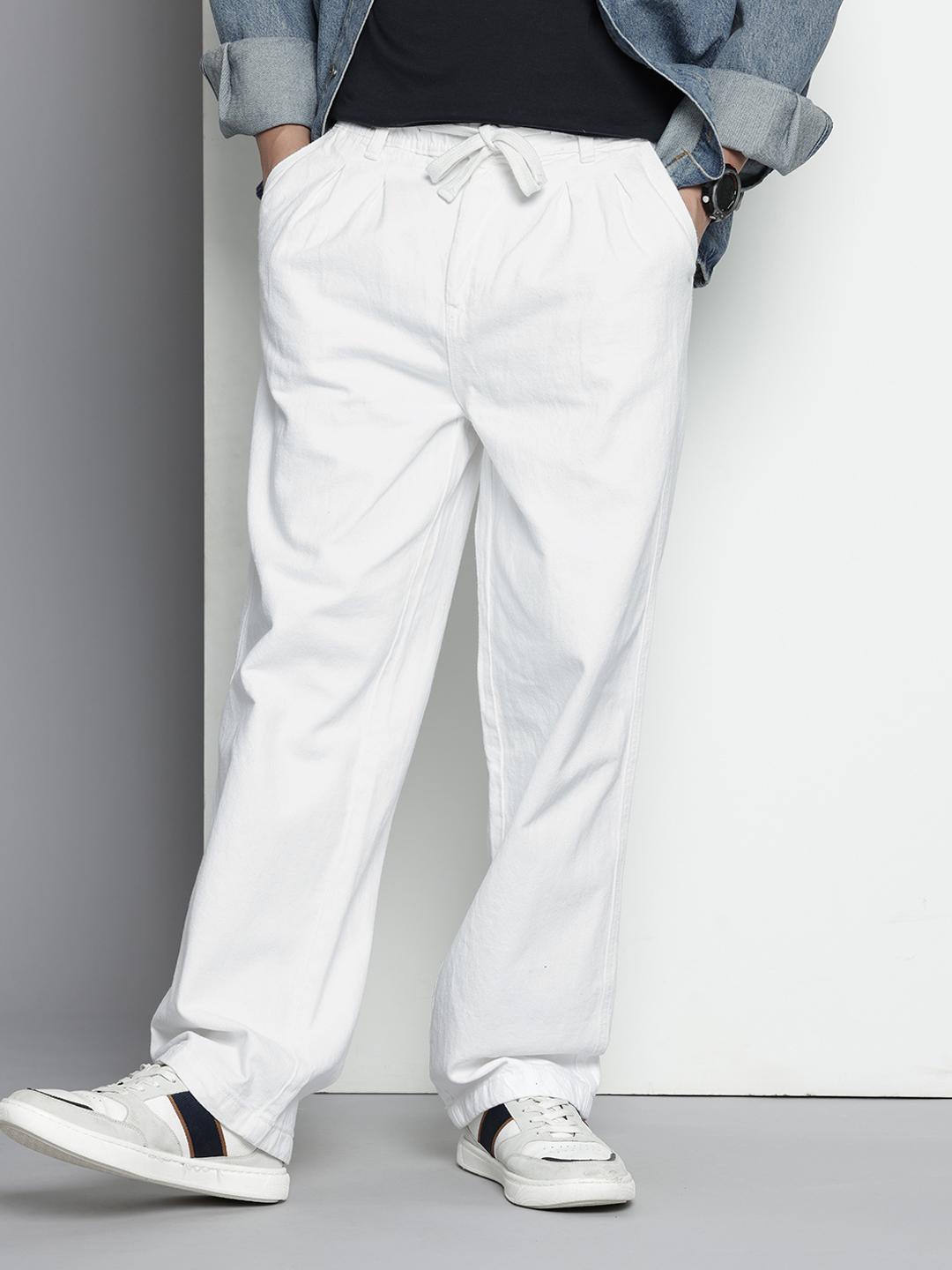 The Indian Garage Co Men Pure Cotton Jeans - Image 1