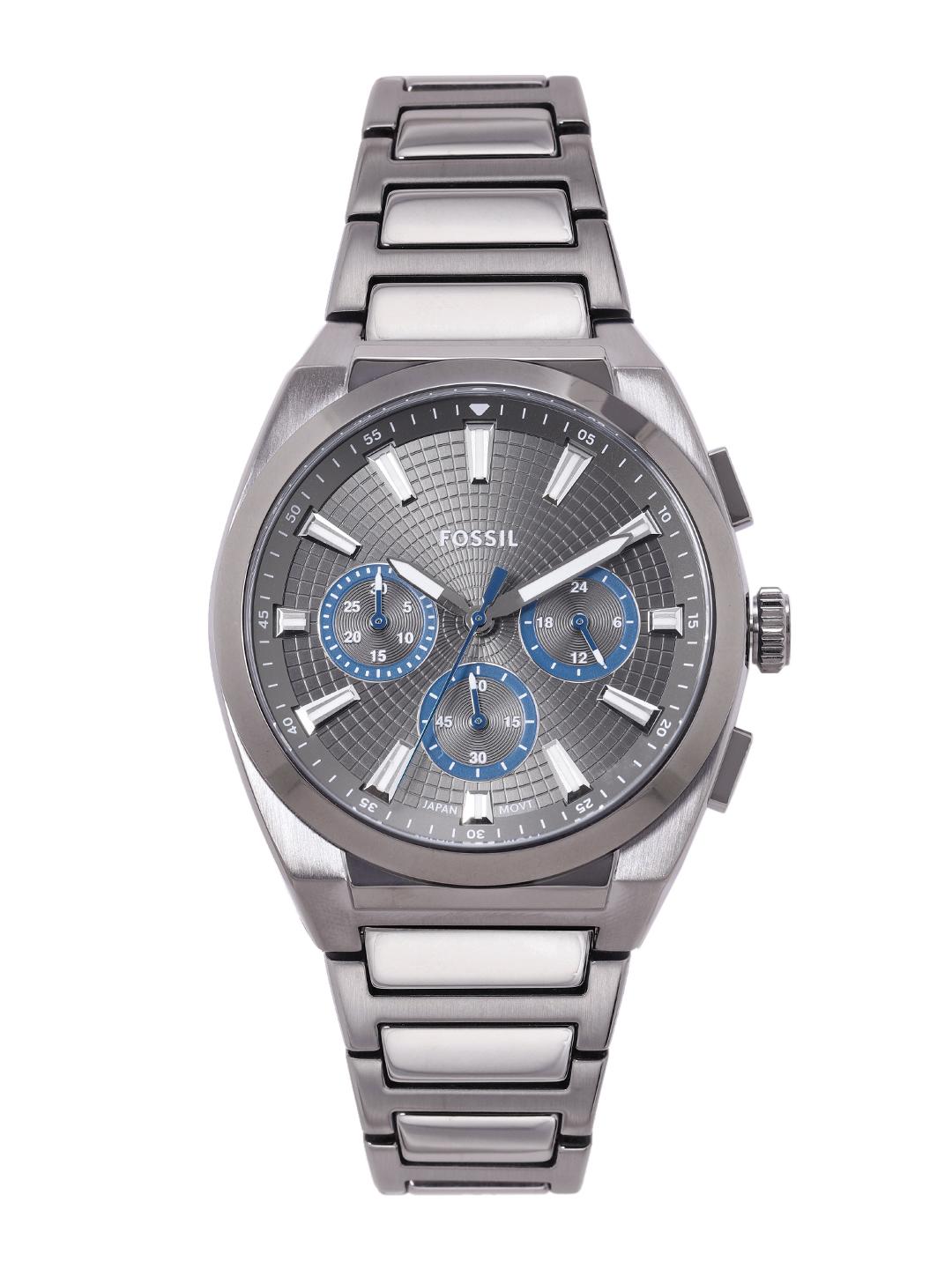 Buy Fossil Men Everett Patterned Dial Chronograph Analogue Watch