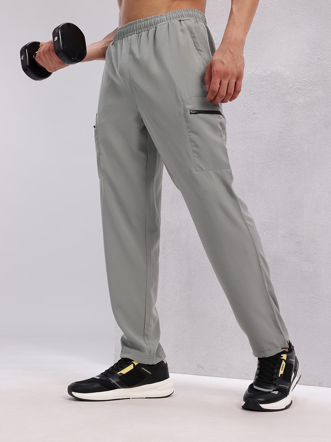 Buy HRX by Hrithik Roshan Men Zip Detail Training Track Pants with