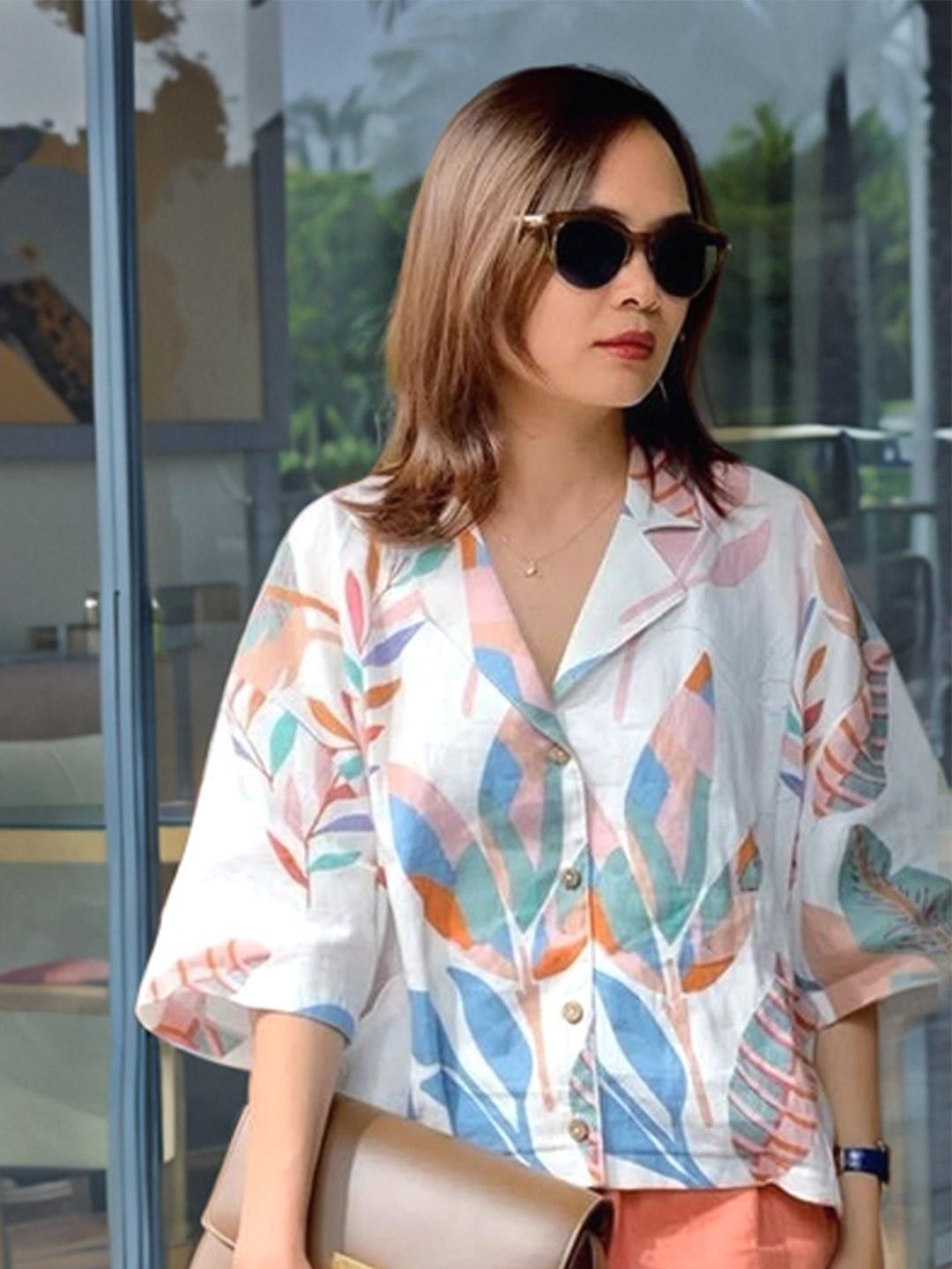 Buy The Roadster Lifestyle Co Floral Printed Shirt Style Top