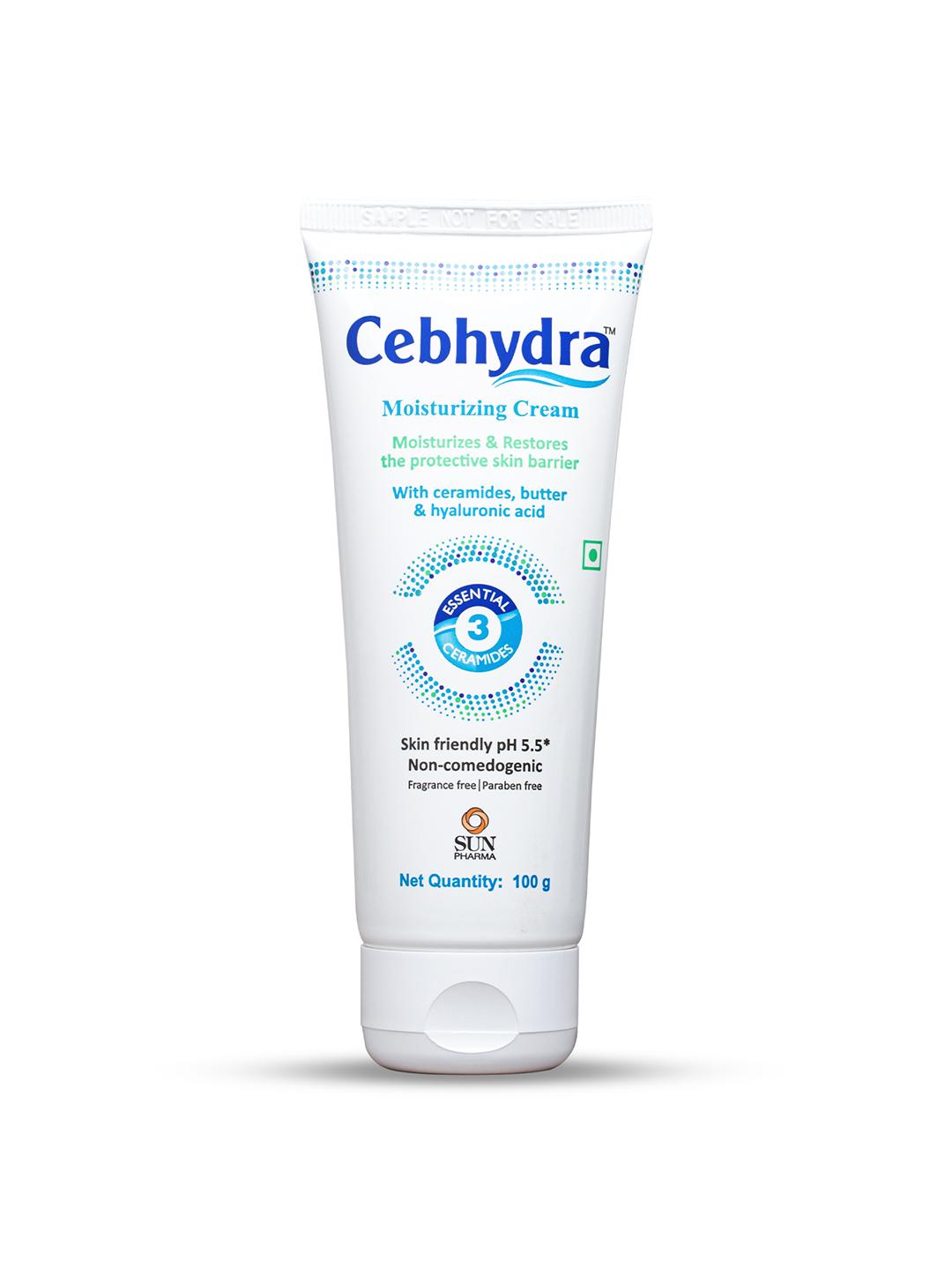 Cebhydra Moisturizer Cream with Ceramides & Hyaluronic Acid, 100g - Image 1